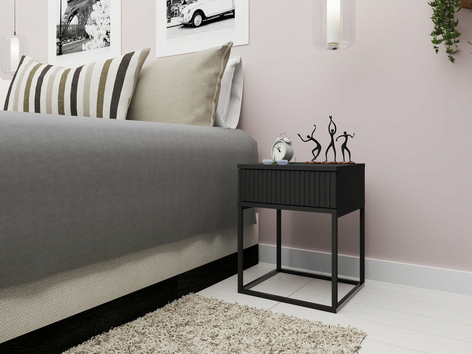 Прикроватная тумбочка Bristol 189 (Антрацит)