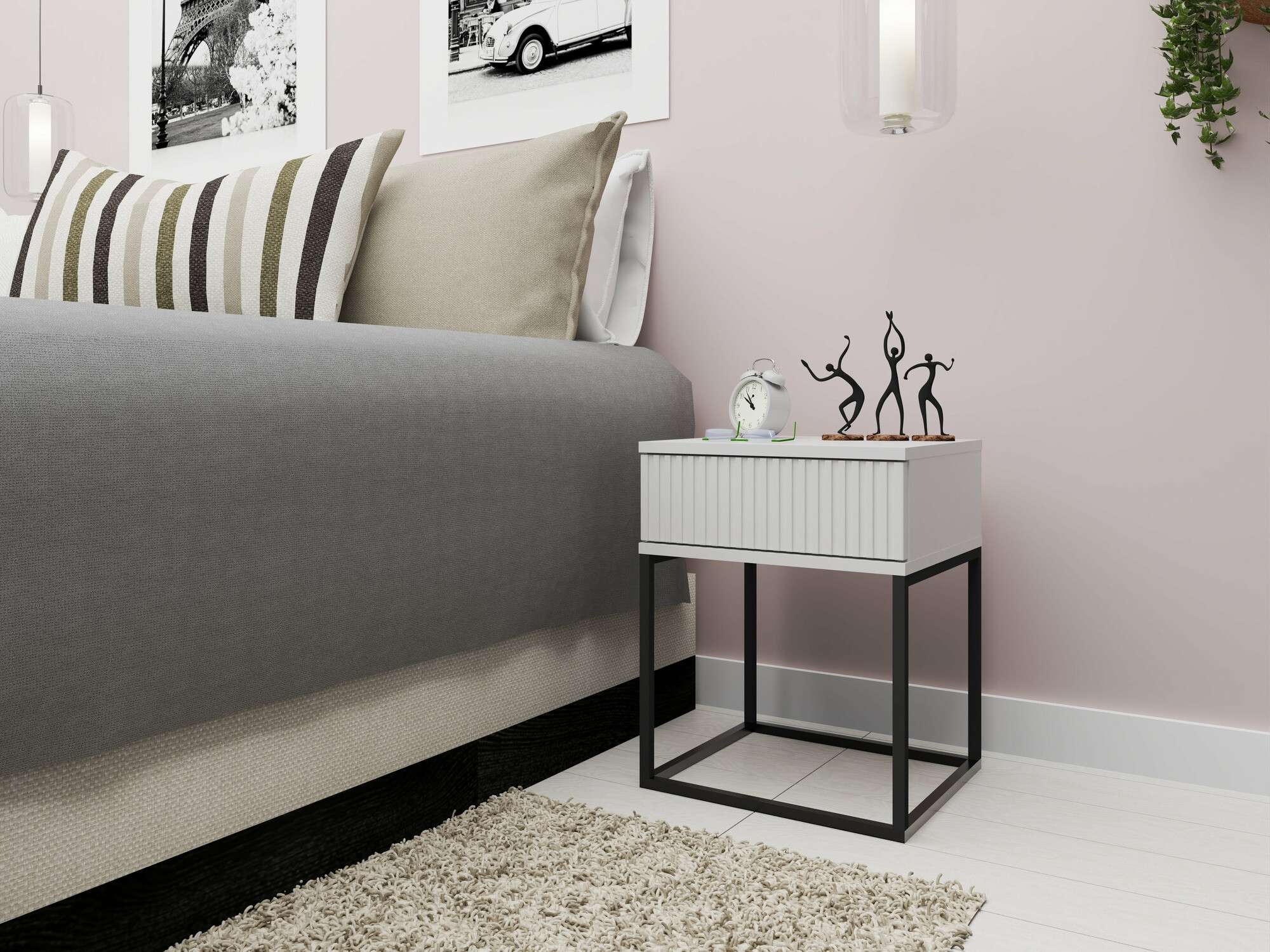 Прикроватная тумбочка Bristol 189 (Белый)