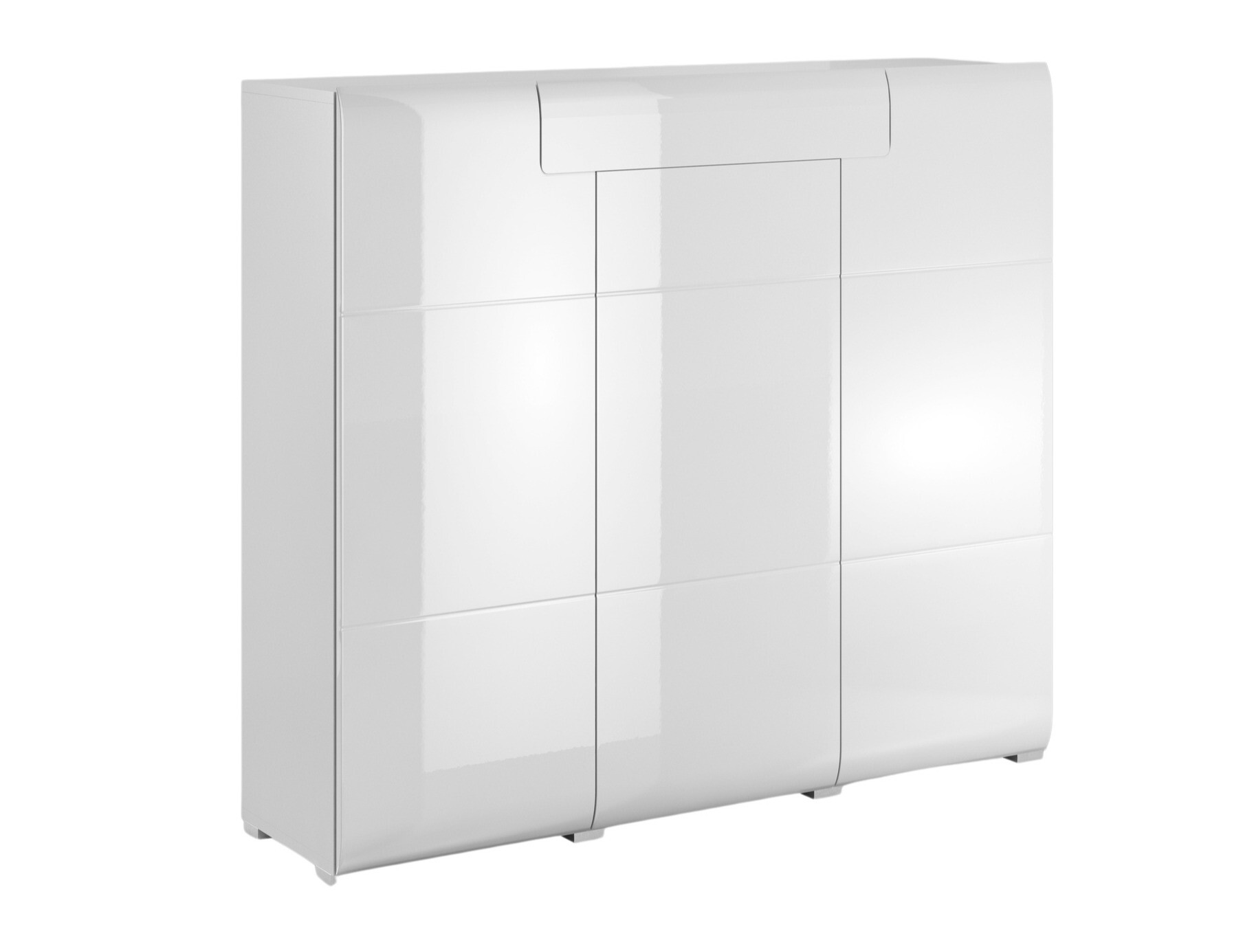 Kомод Torsone 112 (Белый + Глянцевый белый)