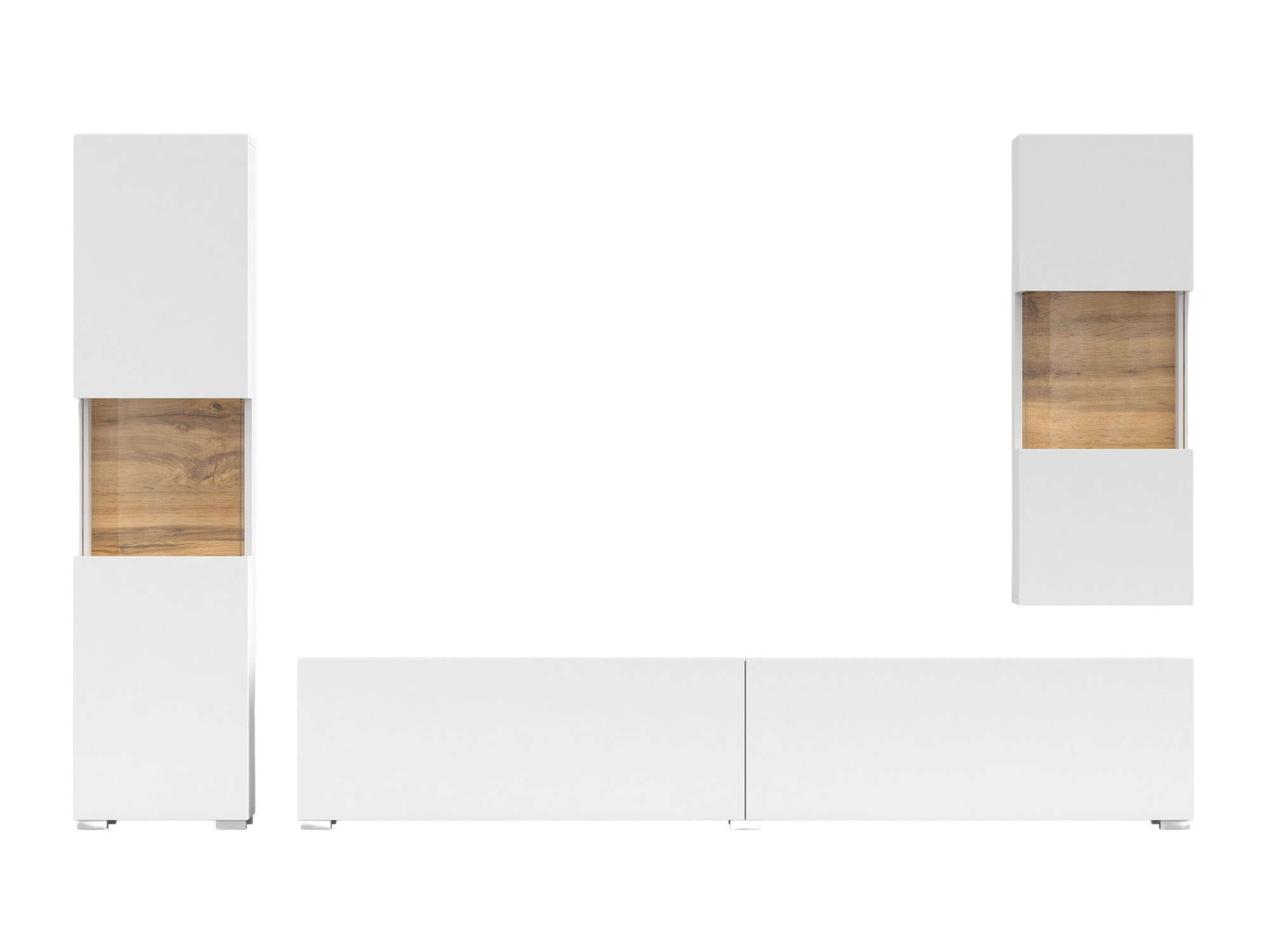 Набор для гостиной Revmiru 106 (Белый + Дуб вотан)