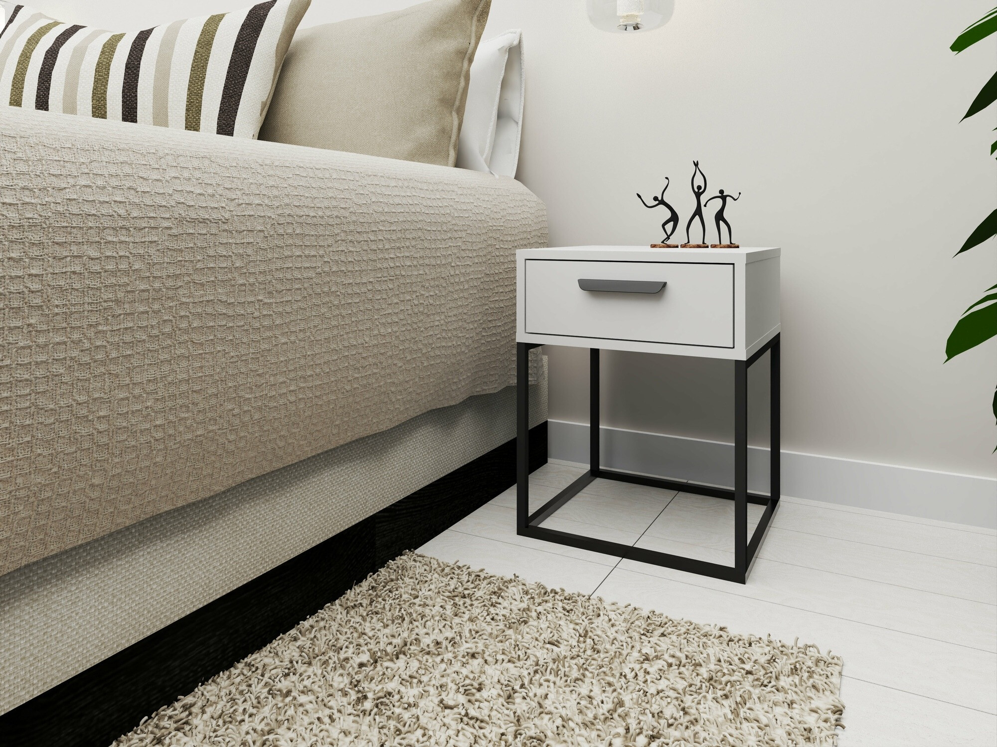 Прикроватная тумбочка Bristol 191 (Белый)