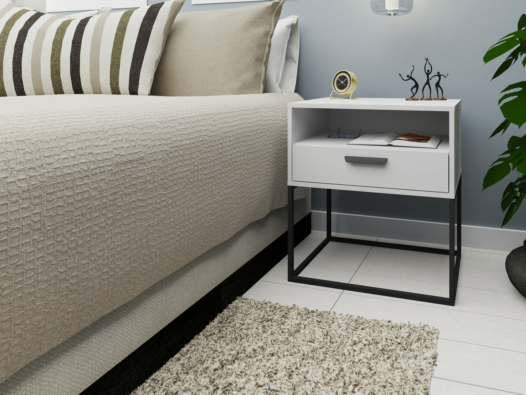 Прикроватная тумбочка Bristol 192 (Белый)