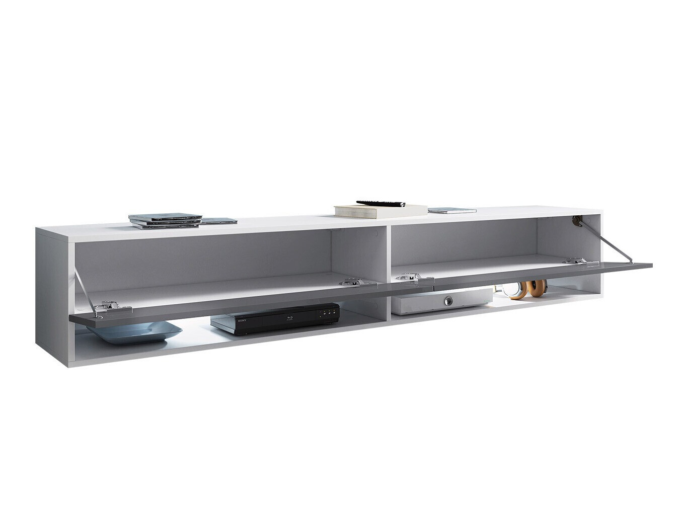 TV galds Sarasota 119 (Melns + Grafīts)