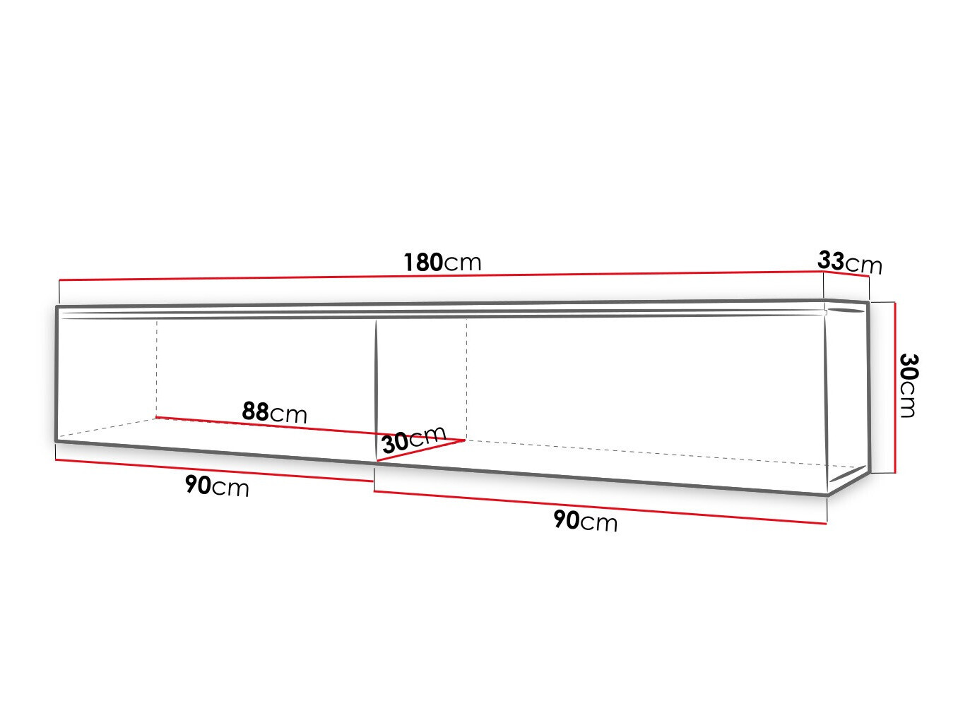 ТВ тумба Sarasota 164 (Белый)
