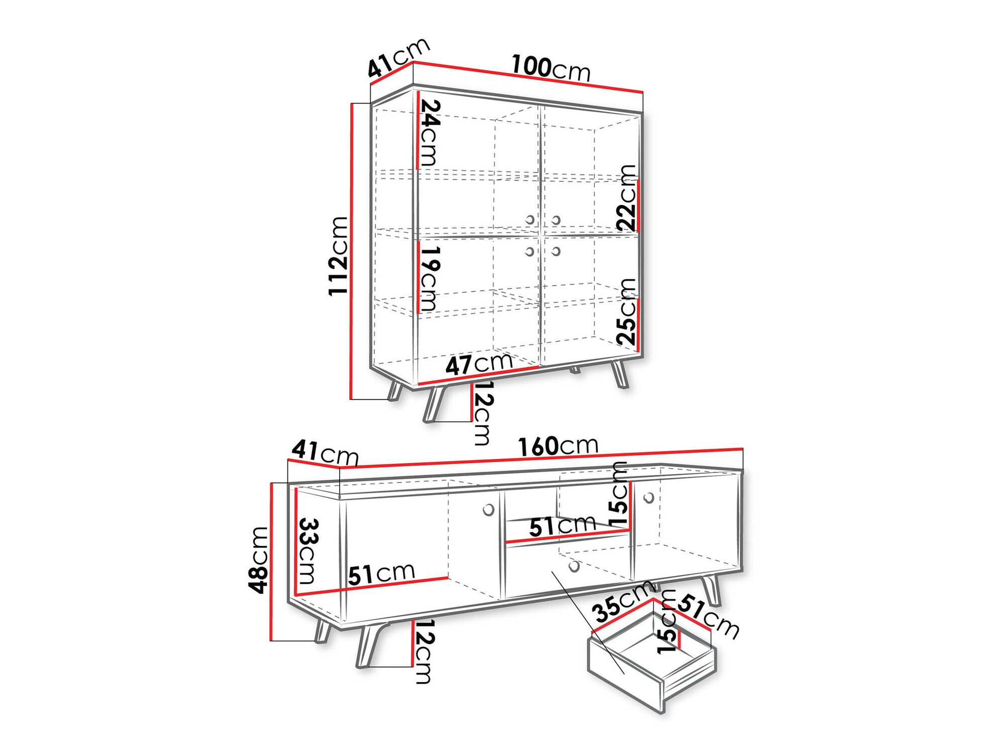 Набор для гостиной Monfera 105 (Белый)