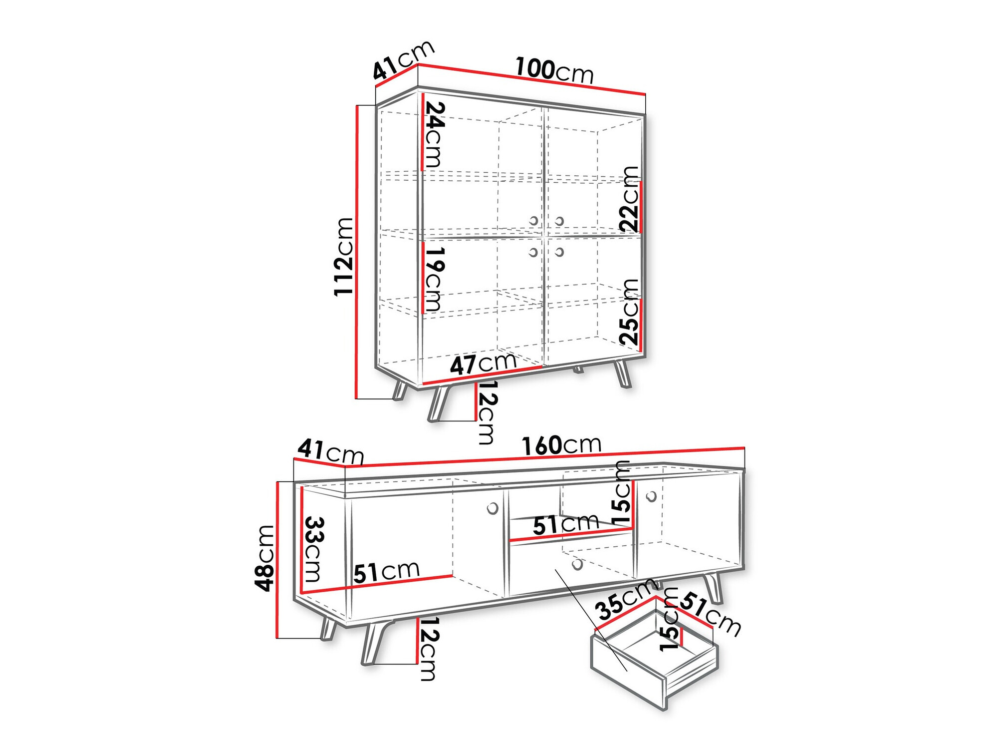Набор для гостиной Monfera 105 (Чёрный)