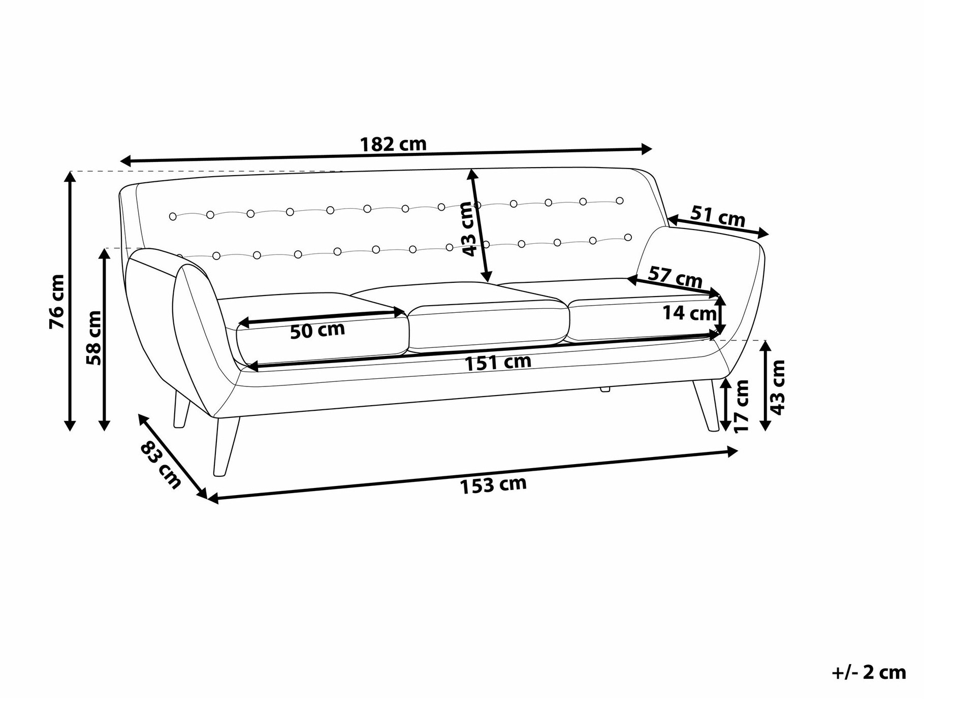 Dīvāns Berwyn 1809 (Bēšs)