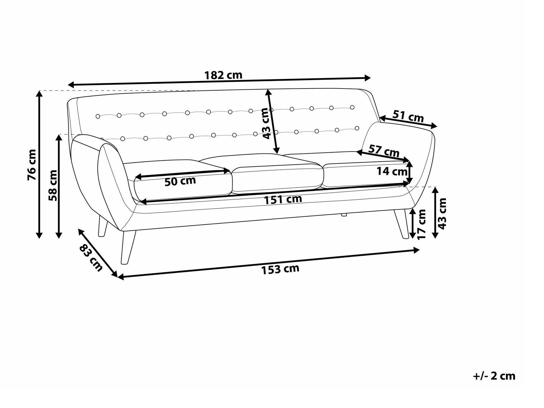 Dīvāns Berwyn 1809 (Pelēks)