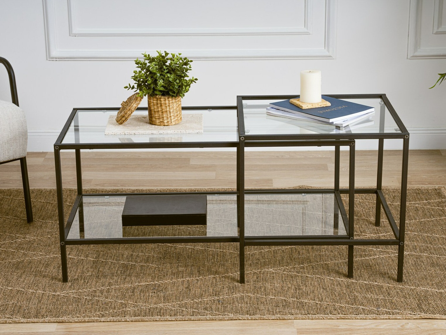 Комплект журнальных столиков Kailua 2039 (Чёрный)