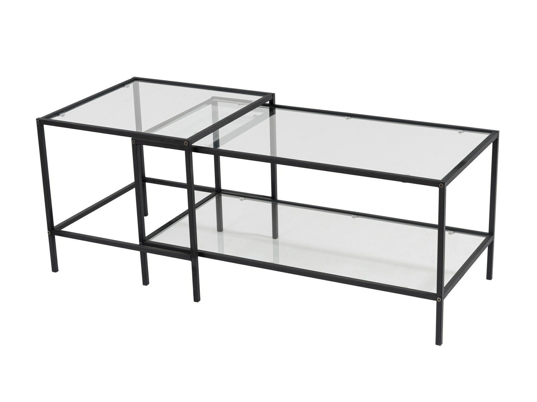 Žurnālu galdiņu komplekts Kailua 2039 (Melns)