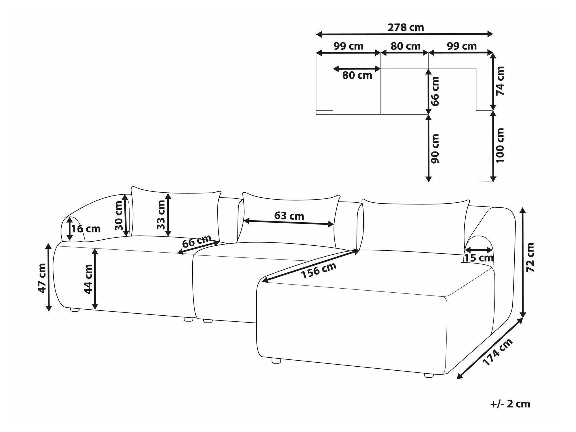 Stūra dīvāns Berwyn 1813 (Pelēks)