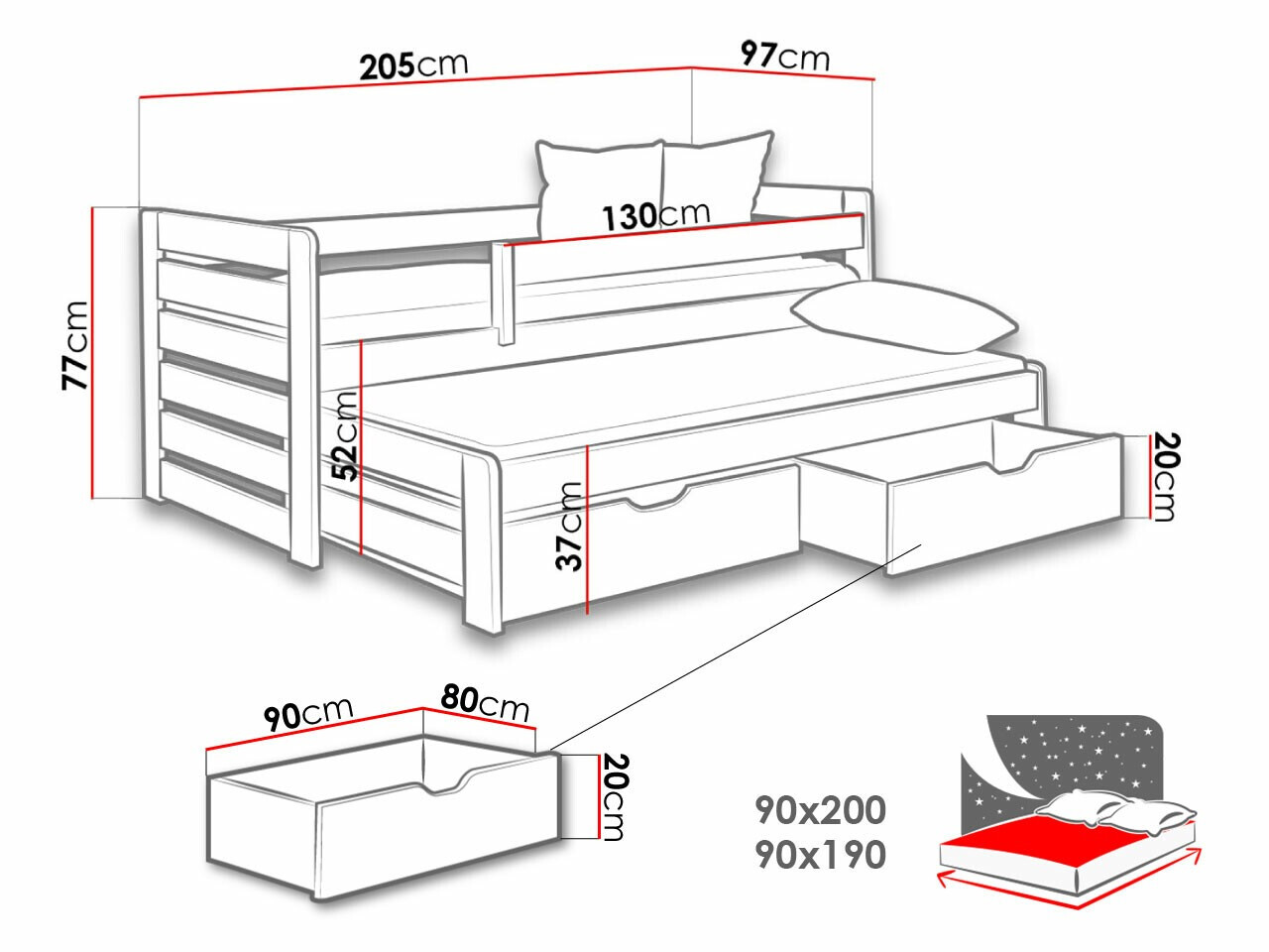 Gulta Henderson 128 (Balts + Pelēks)