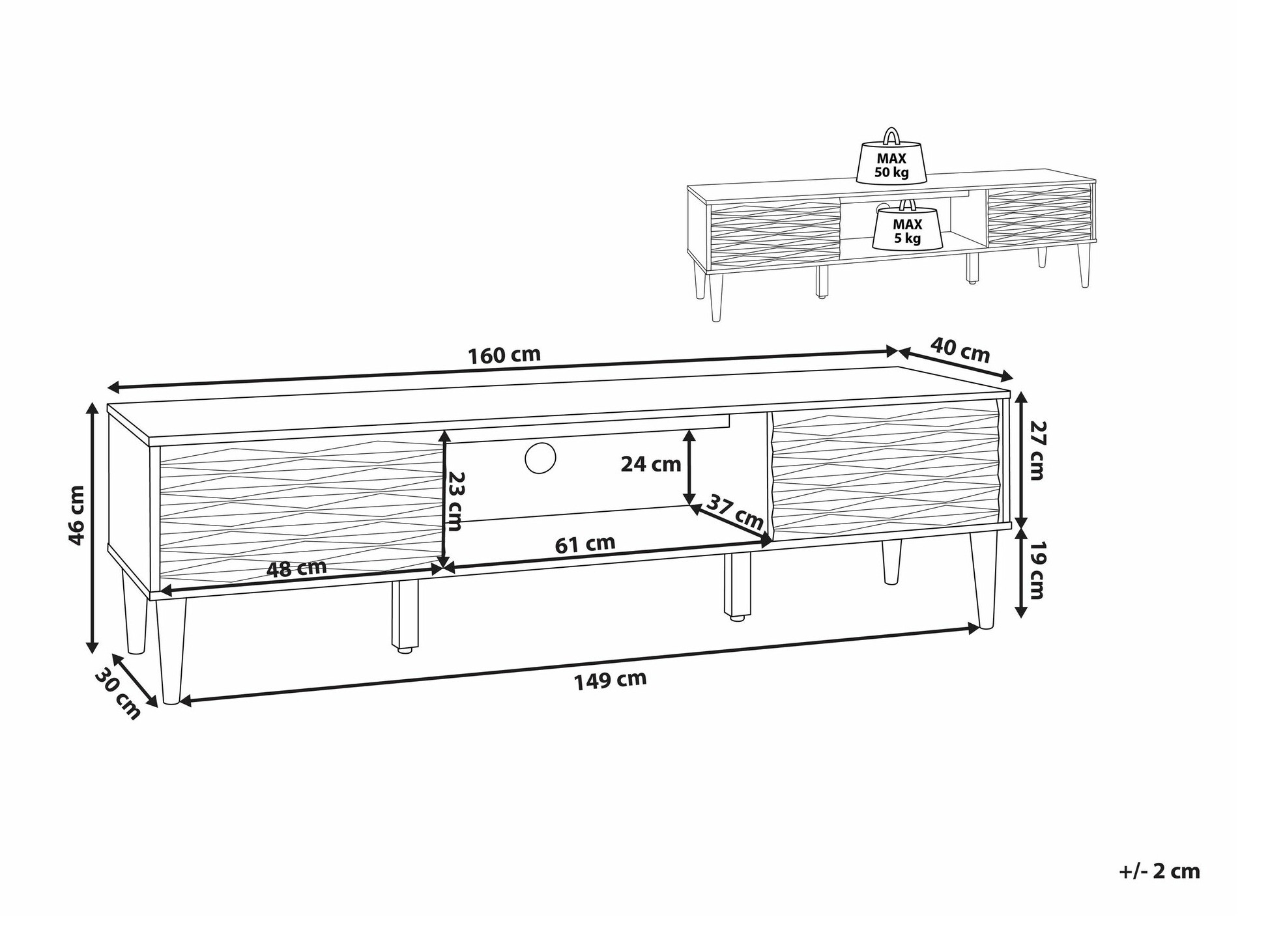 TV galds Berwyn 1814