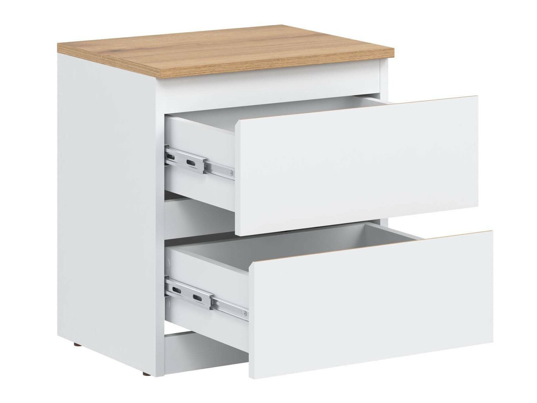 Naktsgaldiņš Catelbi 109 (Balts + Ozols)