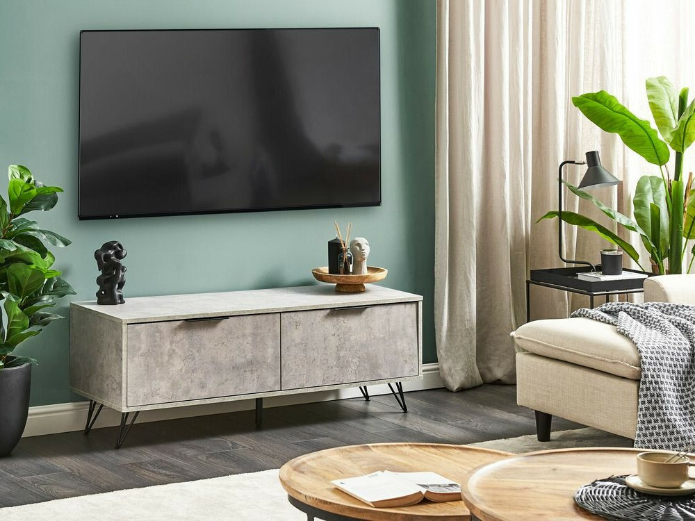 TV galds Berwyn 168 (Melns + Pelēks)