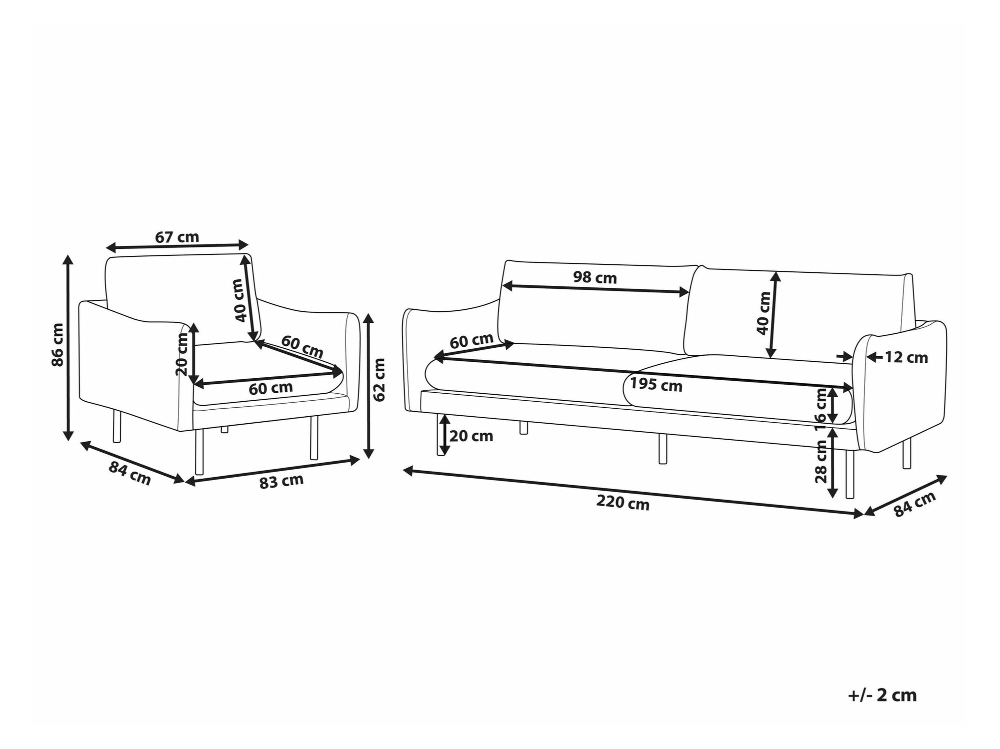 Комплект мягкой мебели Berwyn 1827 (Бежевый)