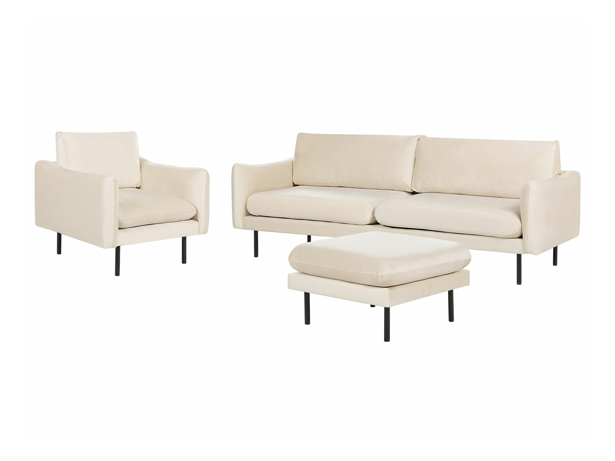 Mīksto mēbeļu komplekts Berwyn 1828 (Bēšs)