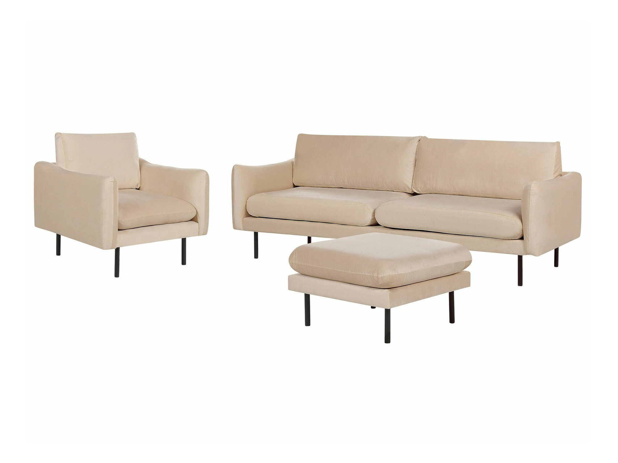 Mīksto mēbeļu komplekts Berwyn 1828 (Gaiši brūns)