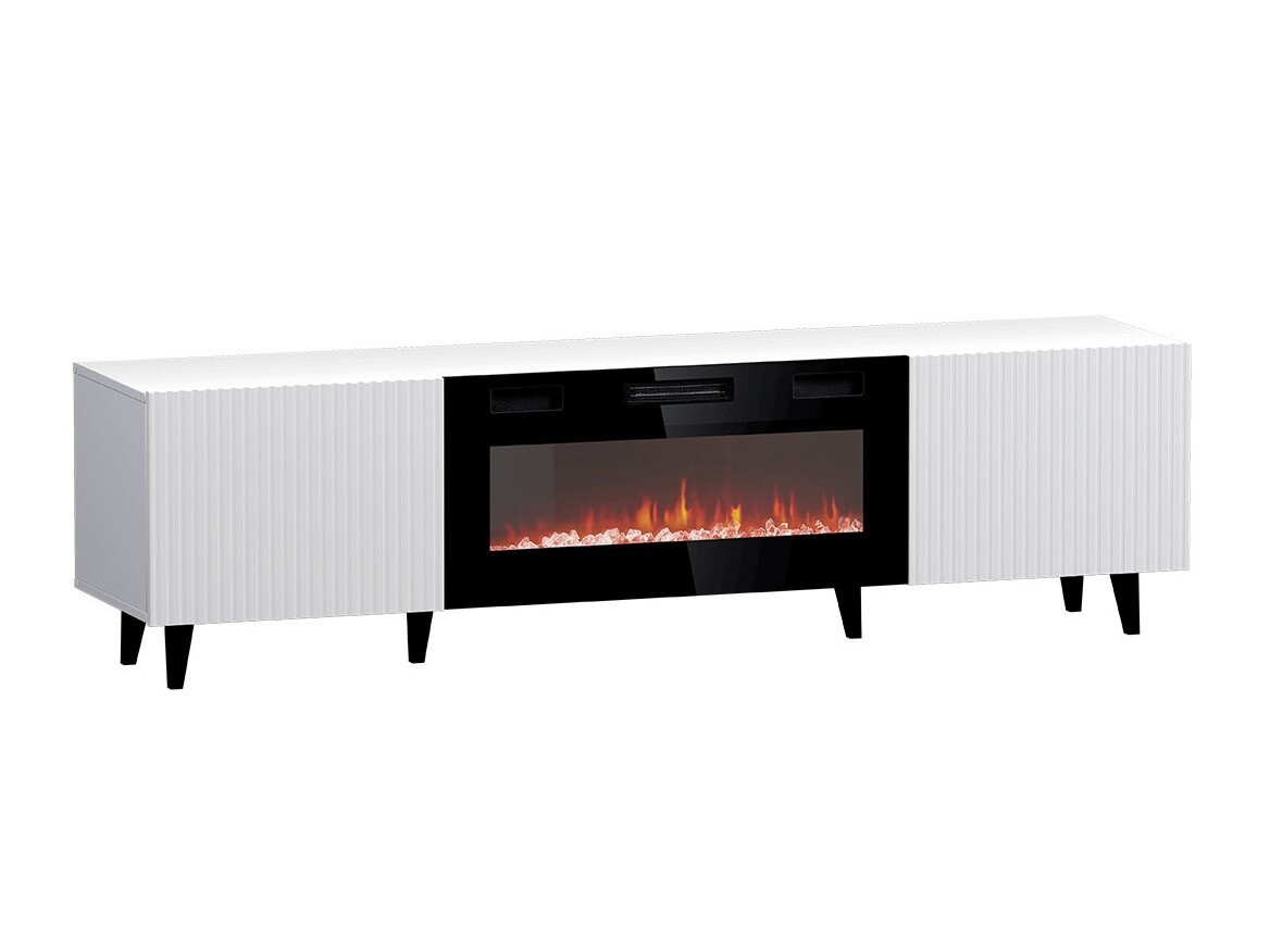 TV galds Levmari 106 (Balts + Melns)