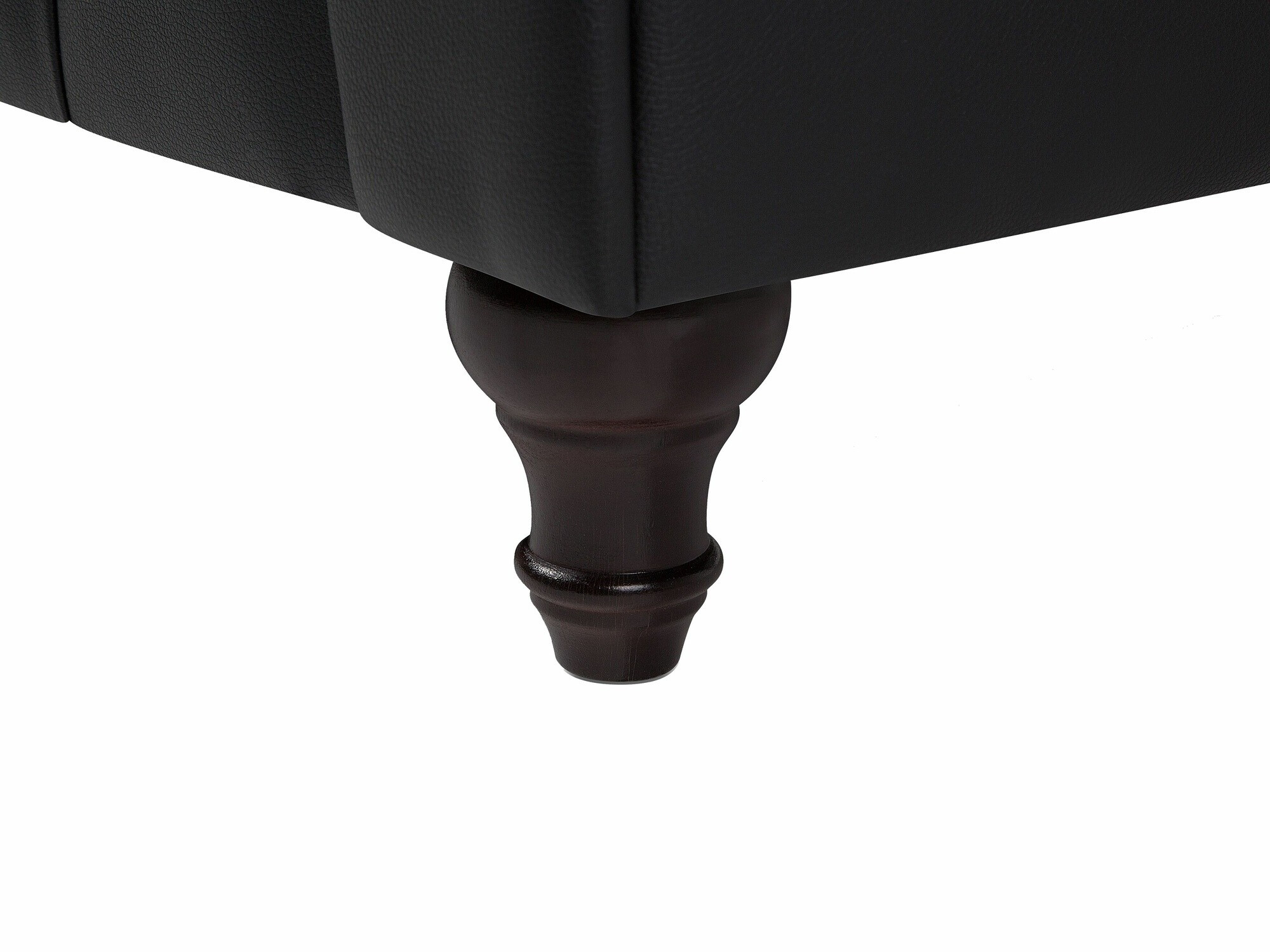 Chesterfield dīvāns Cirdoro 104 (Melns)