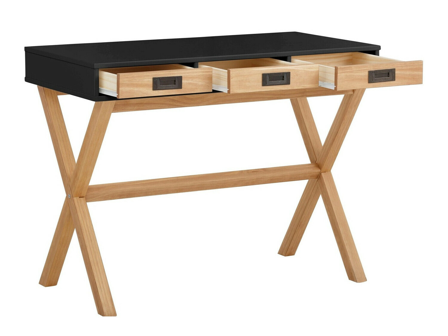 Письменный cтол Denton 209 (Чёрный + Сосна)