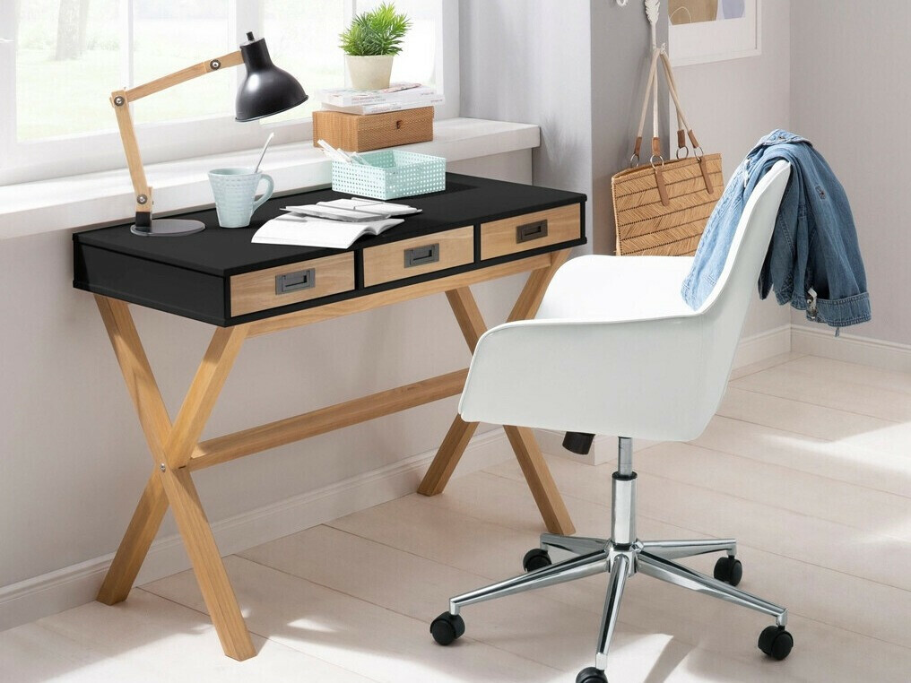 Письменный cтол Denton 209 (Чёрный + Сосна)