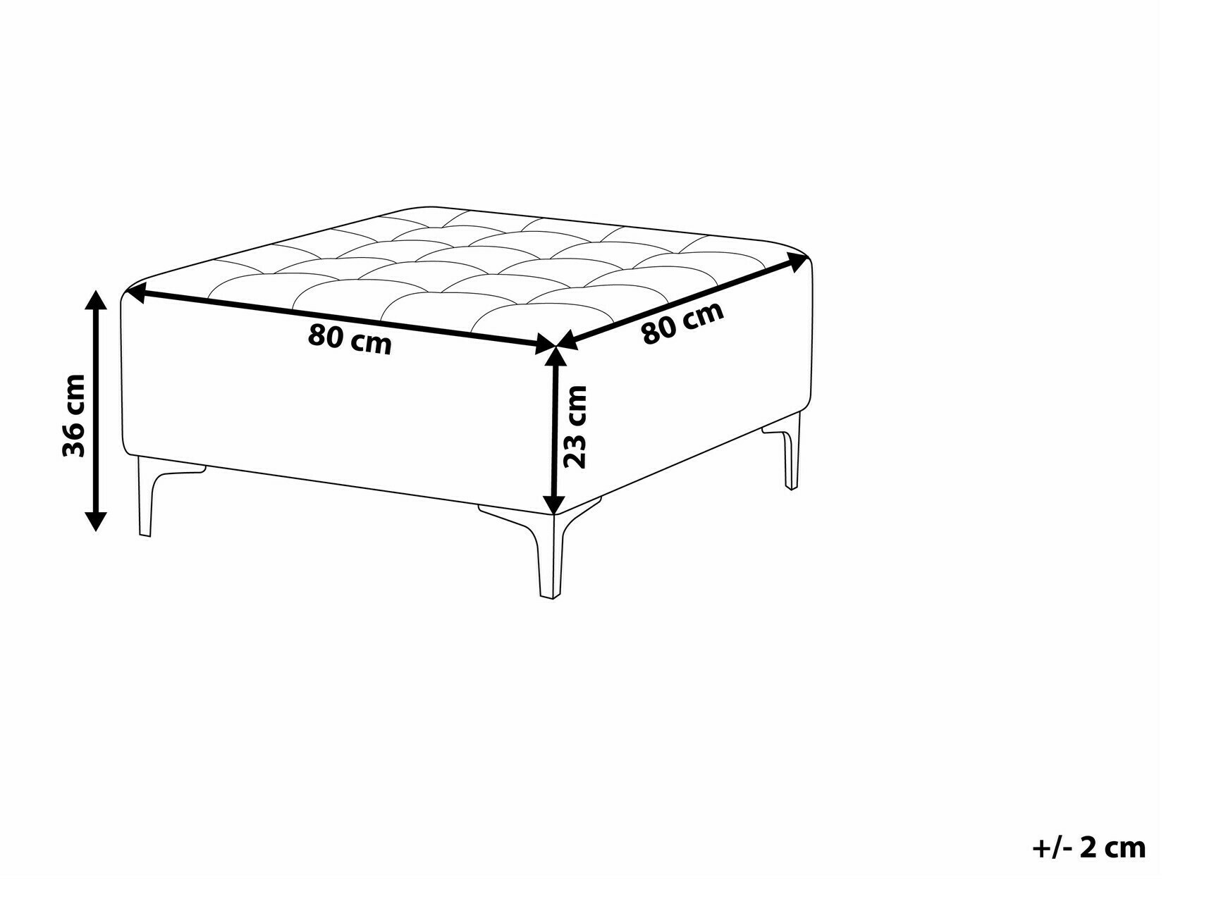 Pufs Felvena 104 (Brūns)