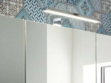 Vannas istabas skapis ar spoguli Temeli 101 (Balts)