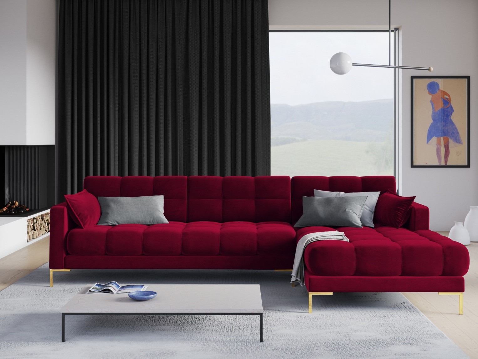 Stūra dīvāns Lormelo 103 (Labais)