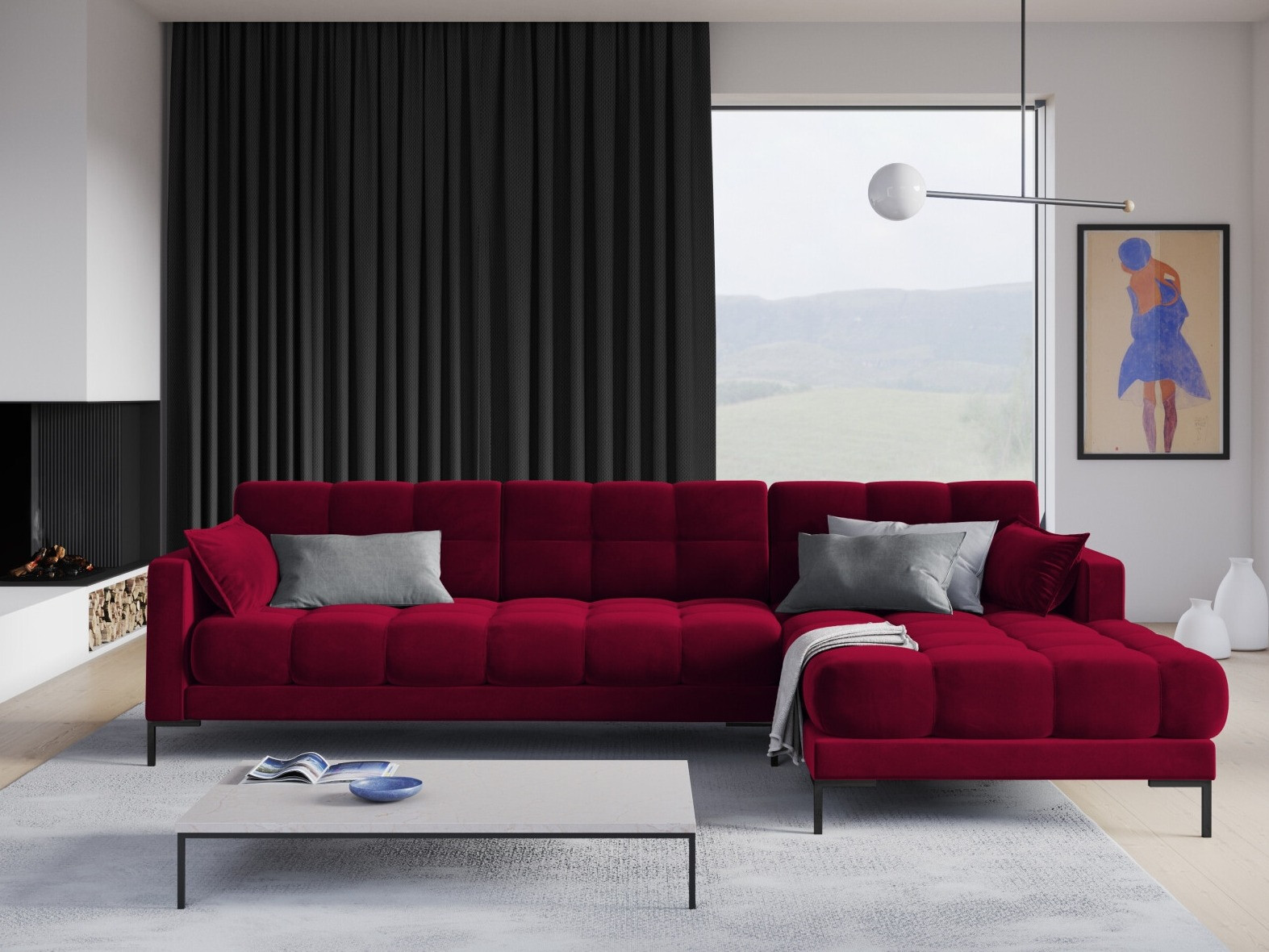 Stūra dīvāns Lormelo 103 (Labais)