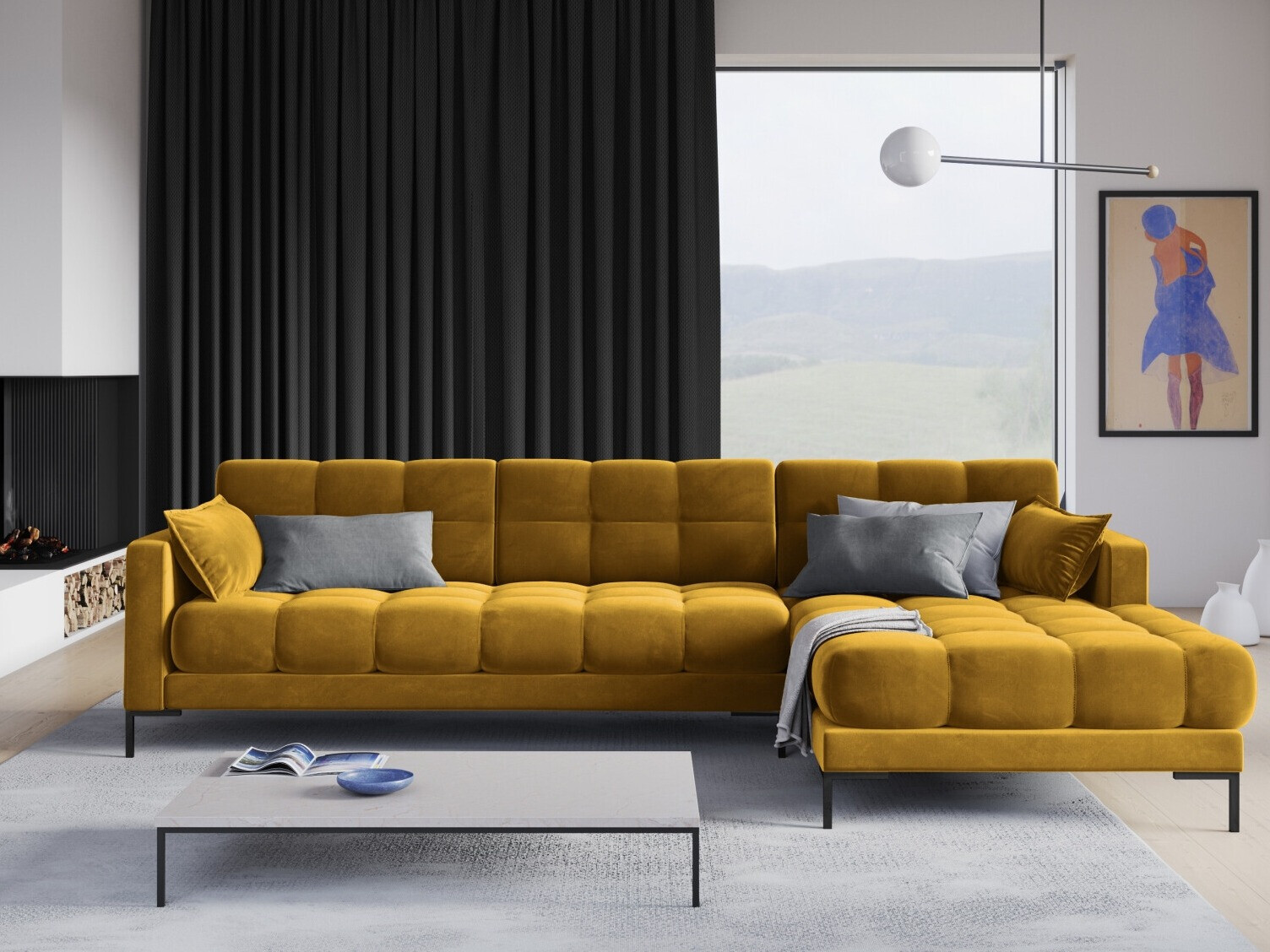 Stūra dīvāns Lormelo 103 (Labais)