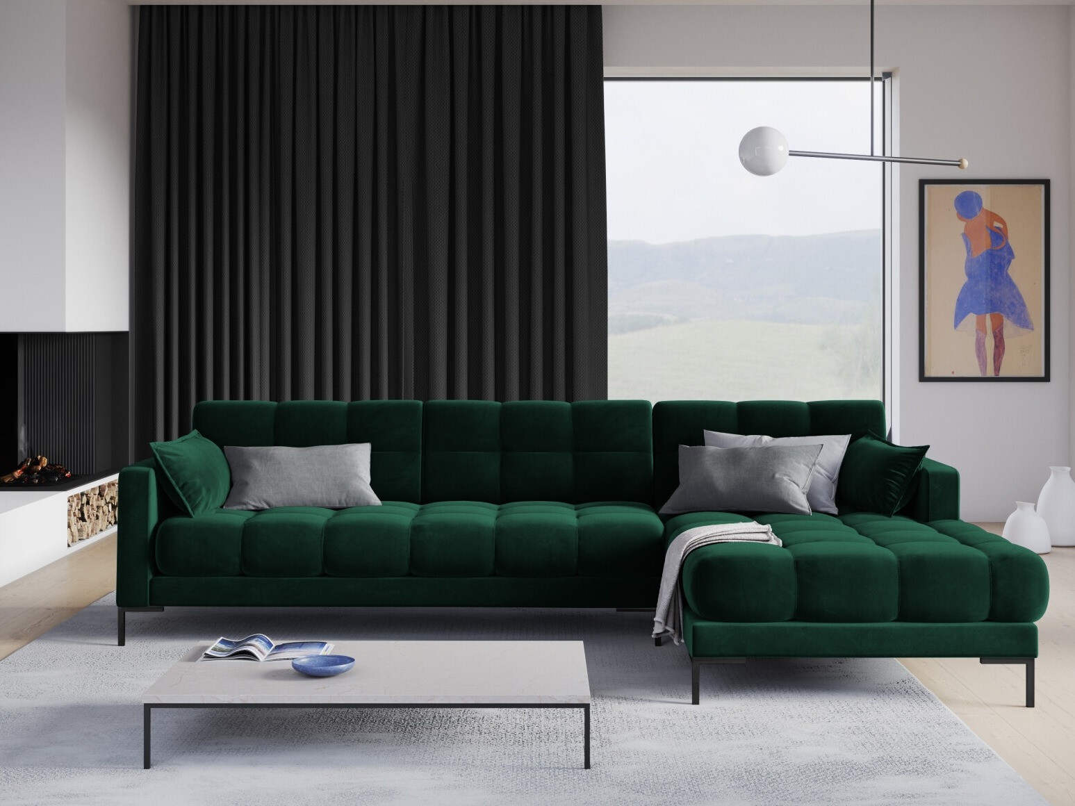 Stūra dīvāns Lormelo 103 (Labais)