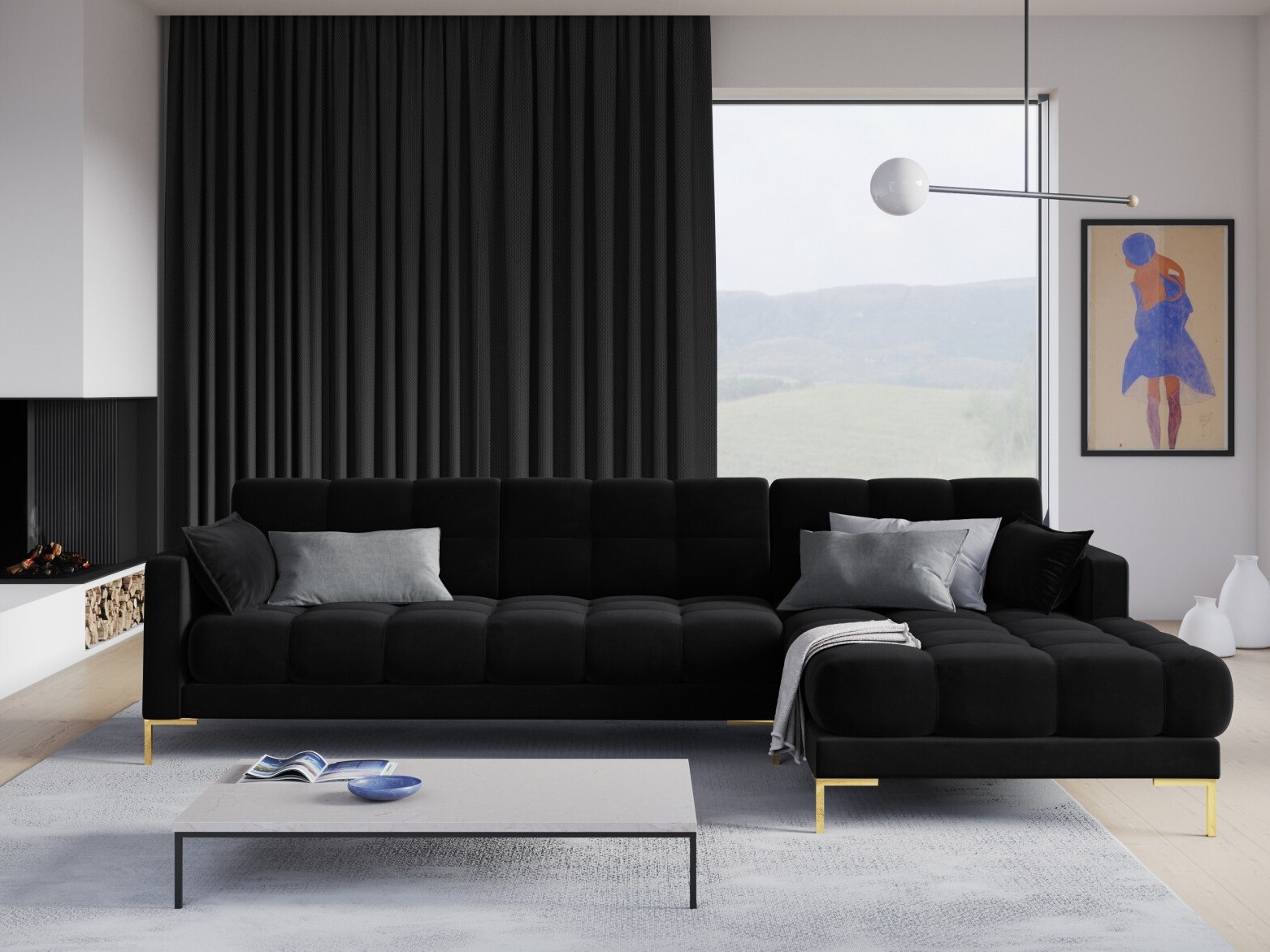 Stūra dīvāns Lormelo 103 (Labais)