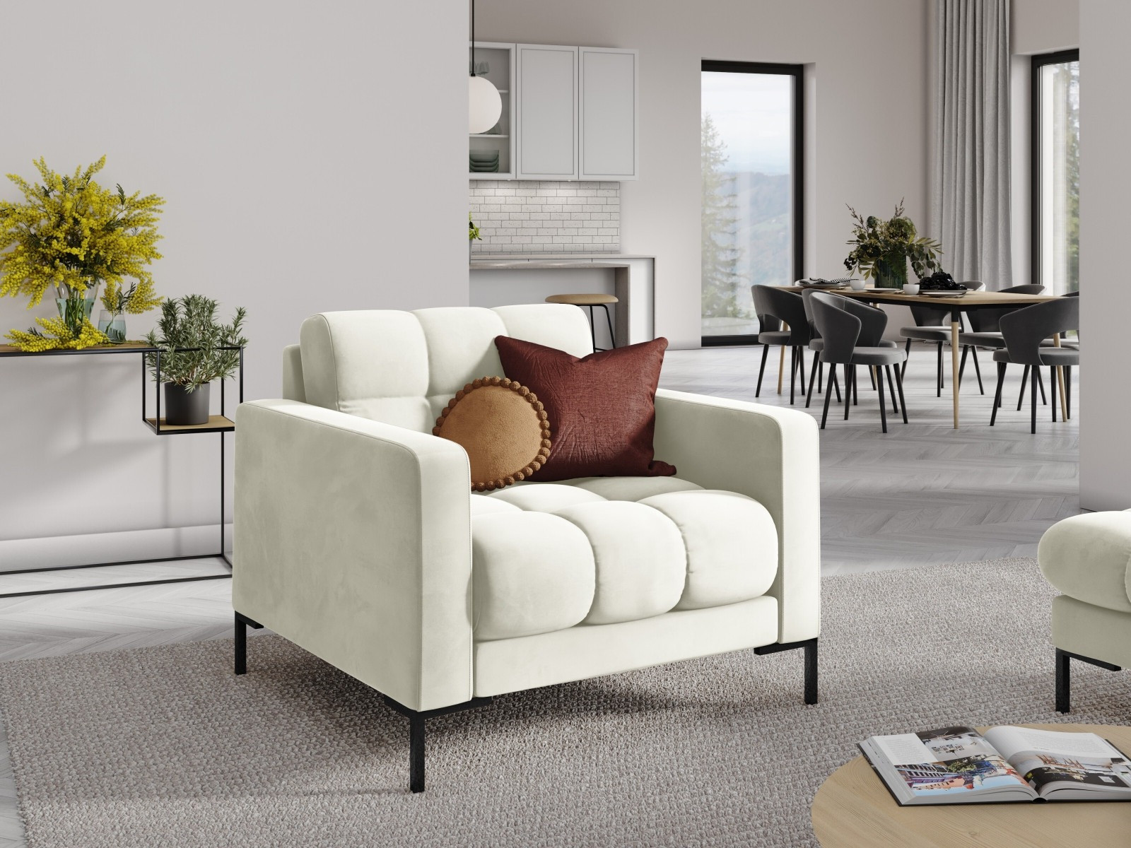 Atpūtas krēsls Lormelo 106 (Bluvel 22)