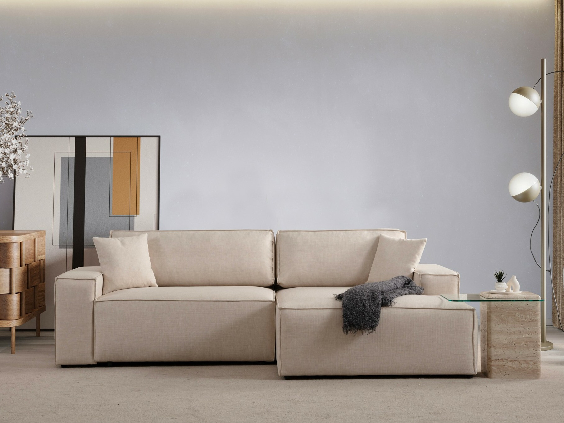 Угловой диван Altadena 580 (Крем)