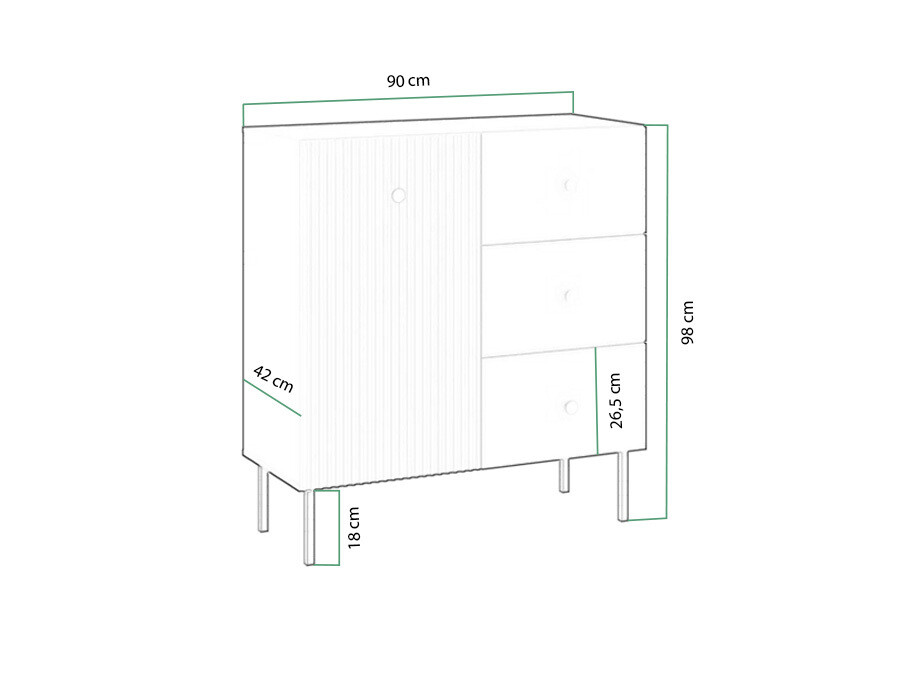 Kumode Etliva 100 (Balts + Zelta)