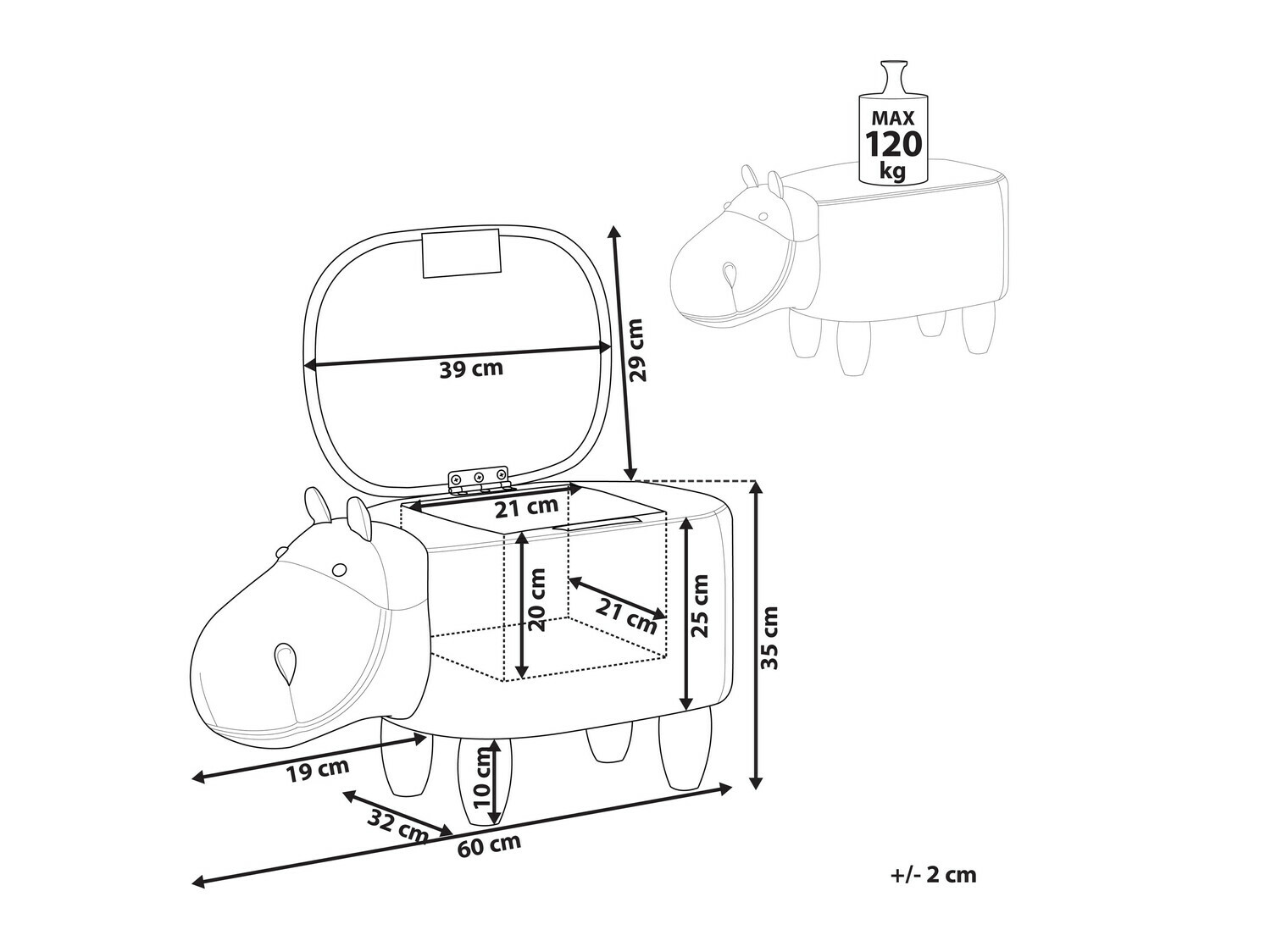 Пуф Berwyn 669 (Коричневый)