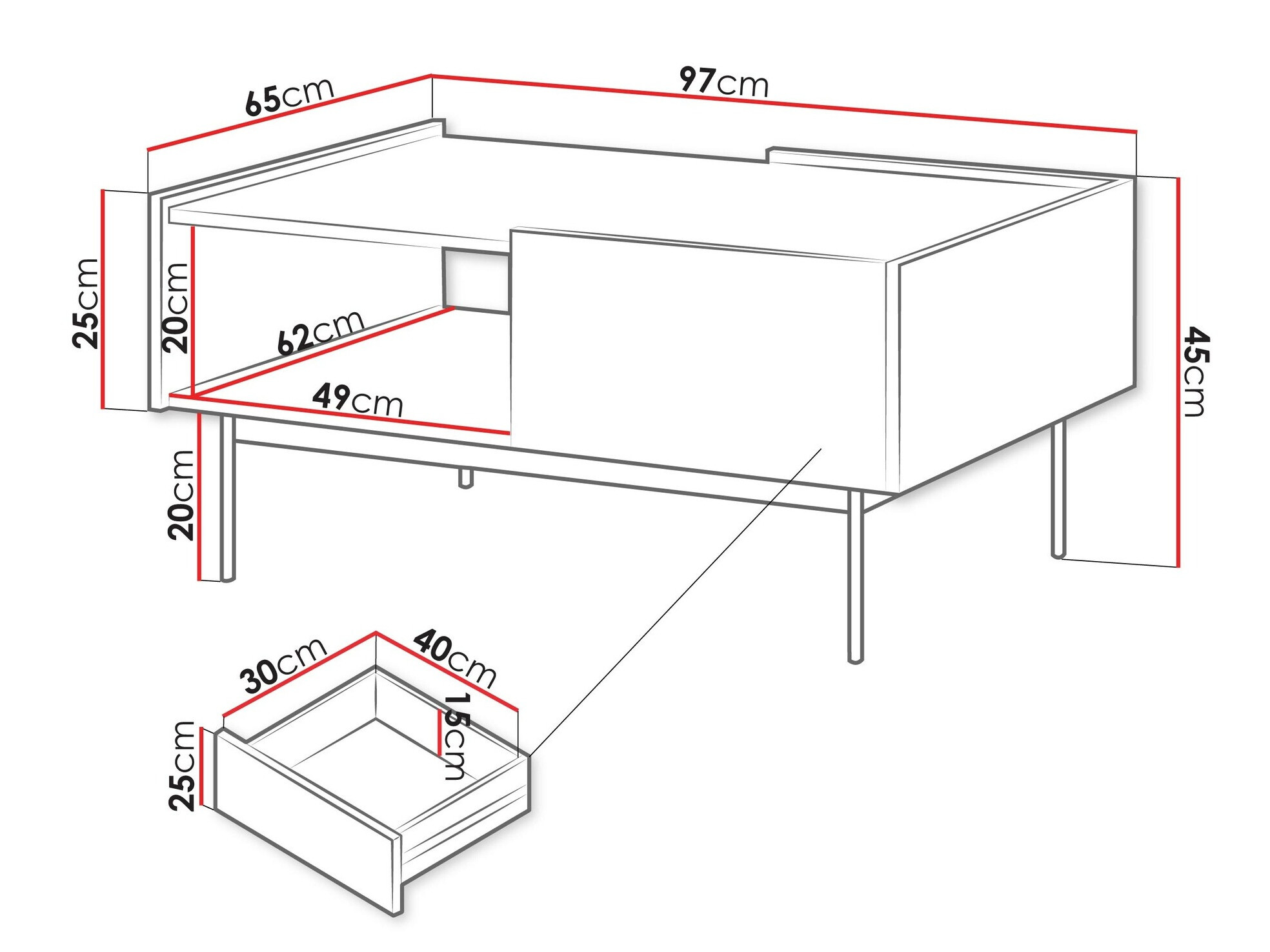 Журнальный столик Dormela 102