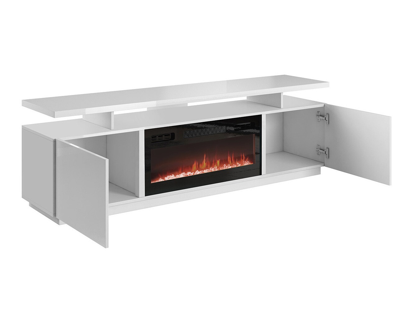 TV galds Charlotte 151 (Grafīts + Glancēts grafīts)