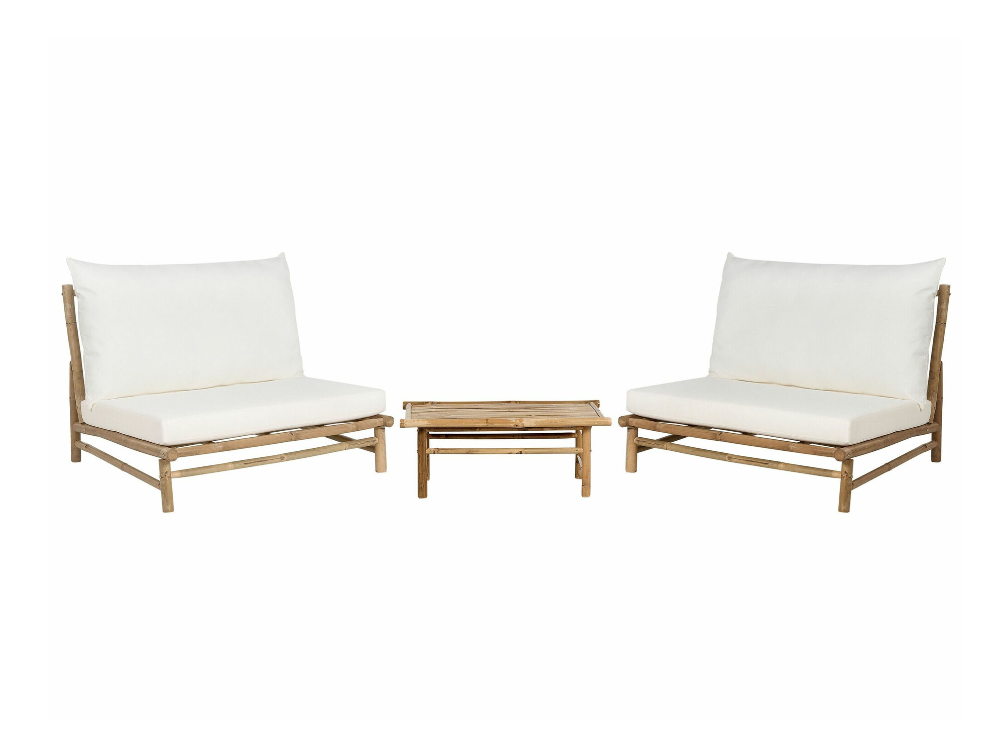 Dārza mēbeļu komplekts Berwyn 1835 (Bēšs + Gaišs koks)