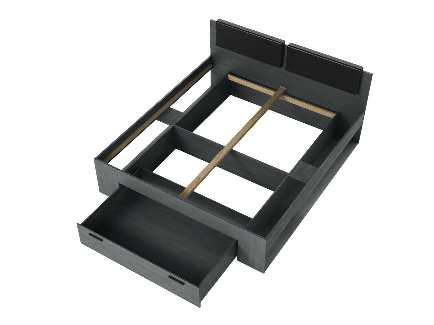 Gulta Levruvu 111 (Pelēks ozols + Melns)