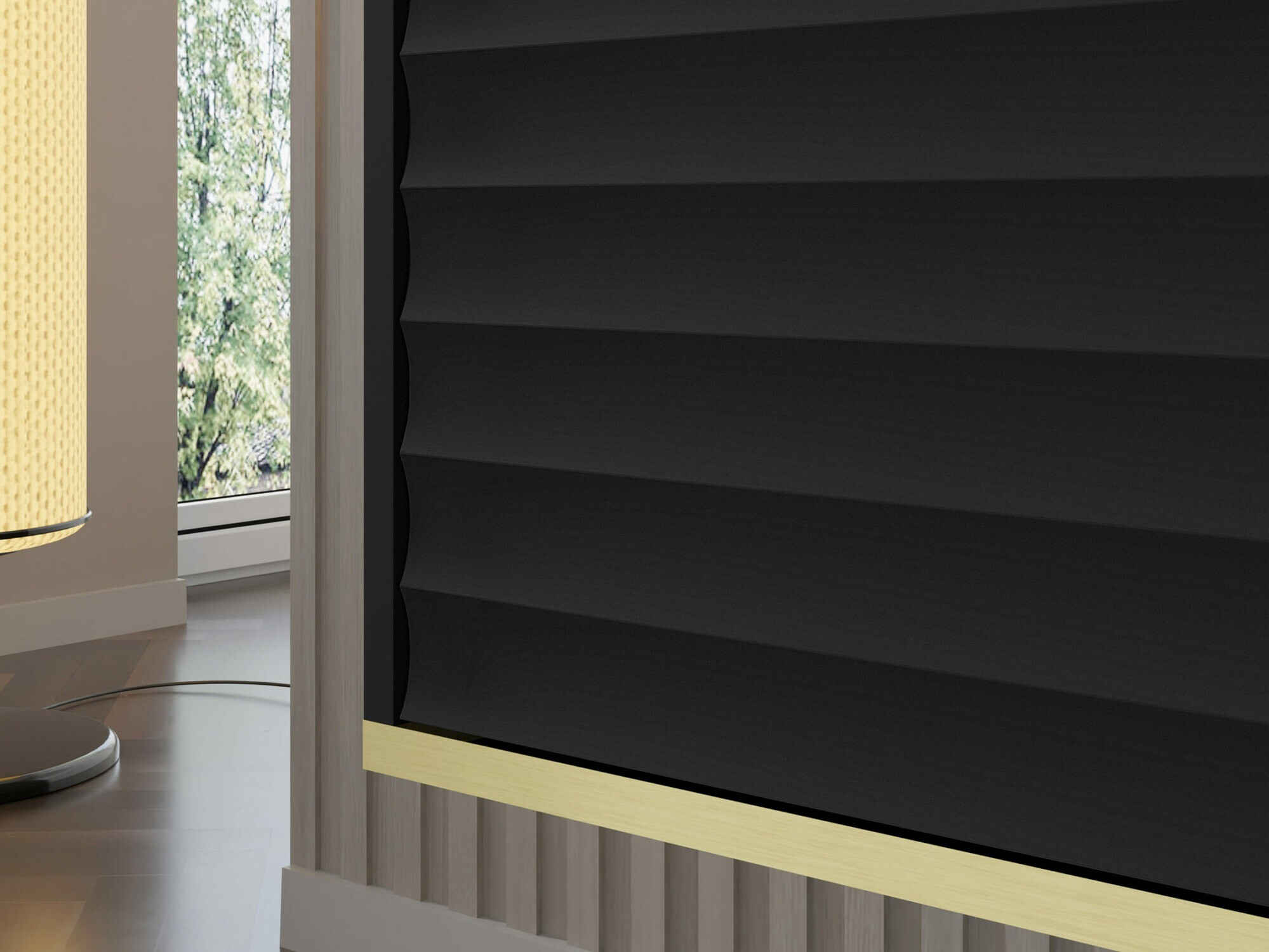 ТВ тумба Buffalo 101 (Чёрный + Золотой)