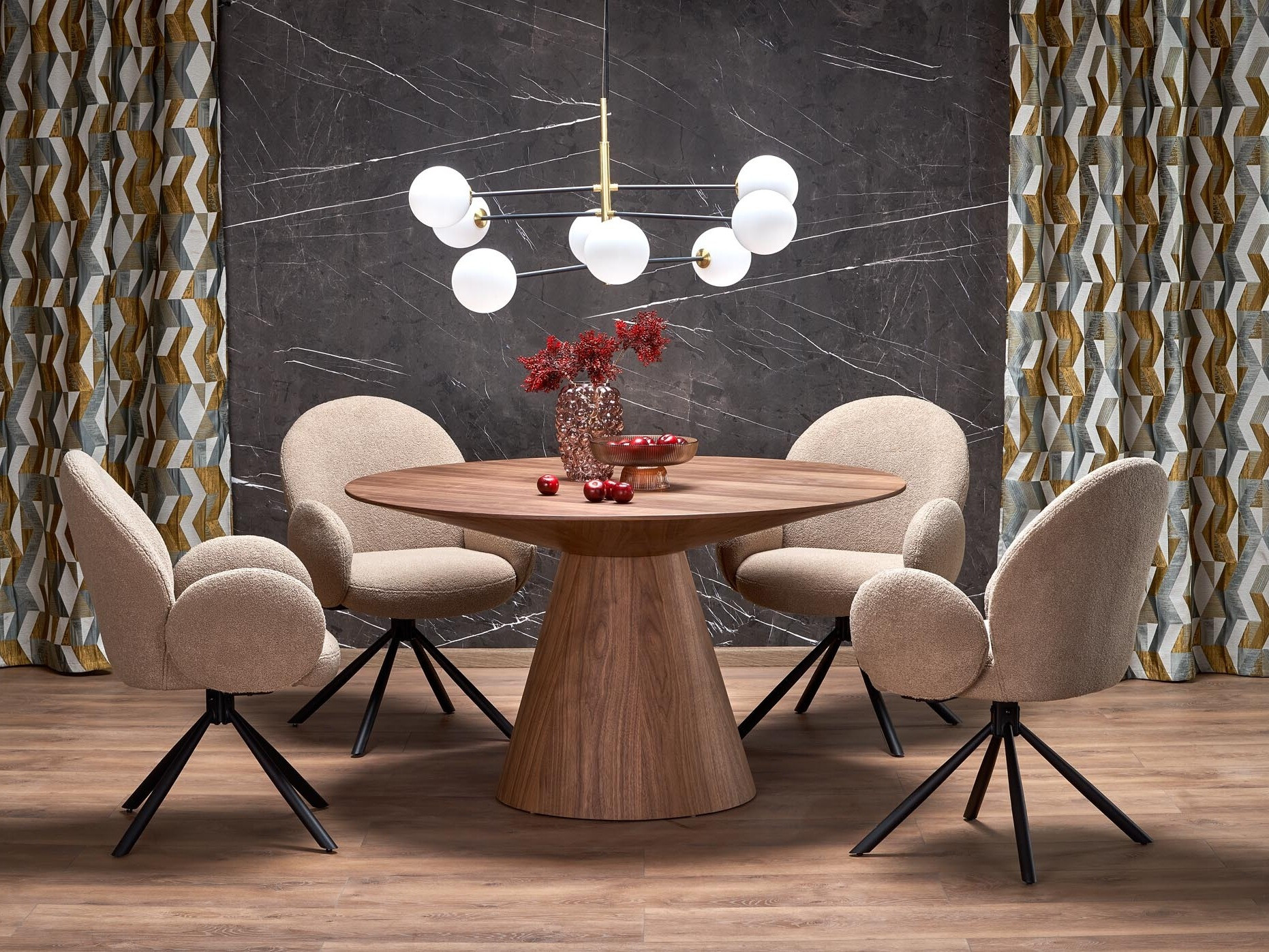 Krēsls Houston 1527 (Kapučīno + Melns)