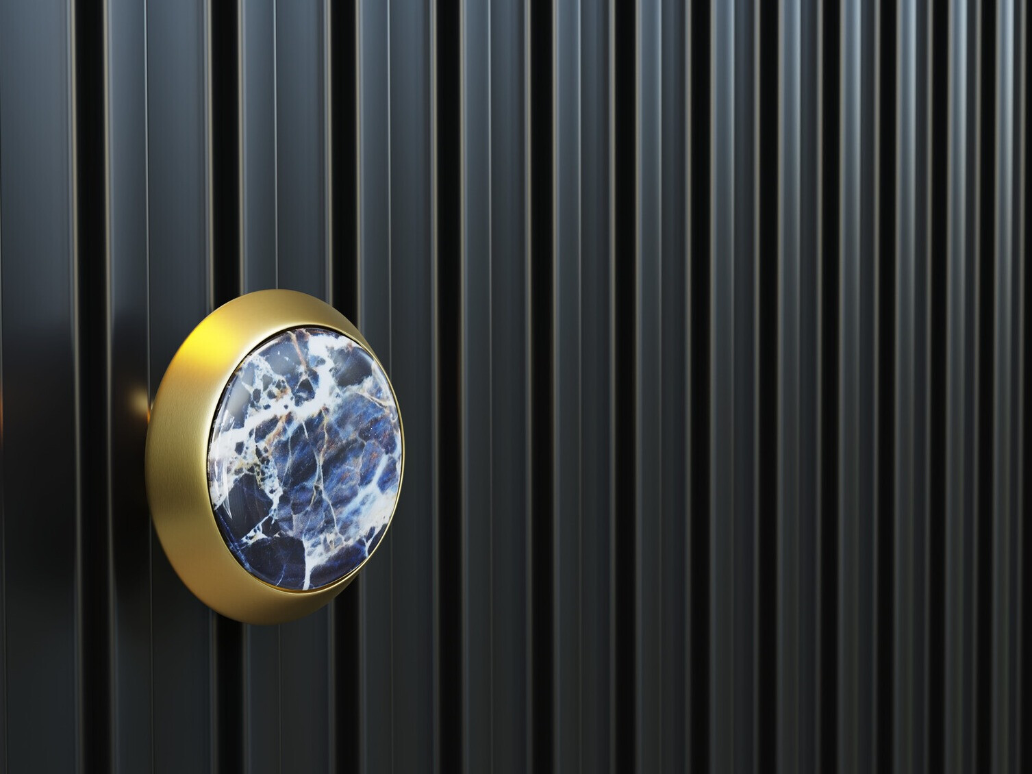 Шкафчик Romciro 101 (Чёрный + Золотой)