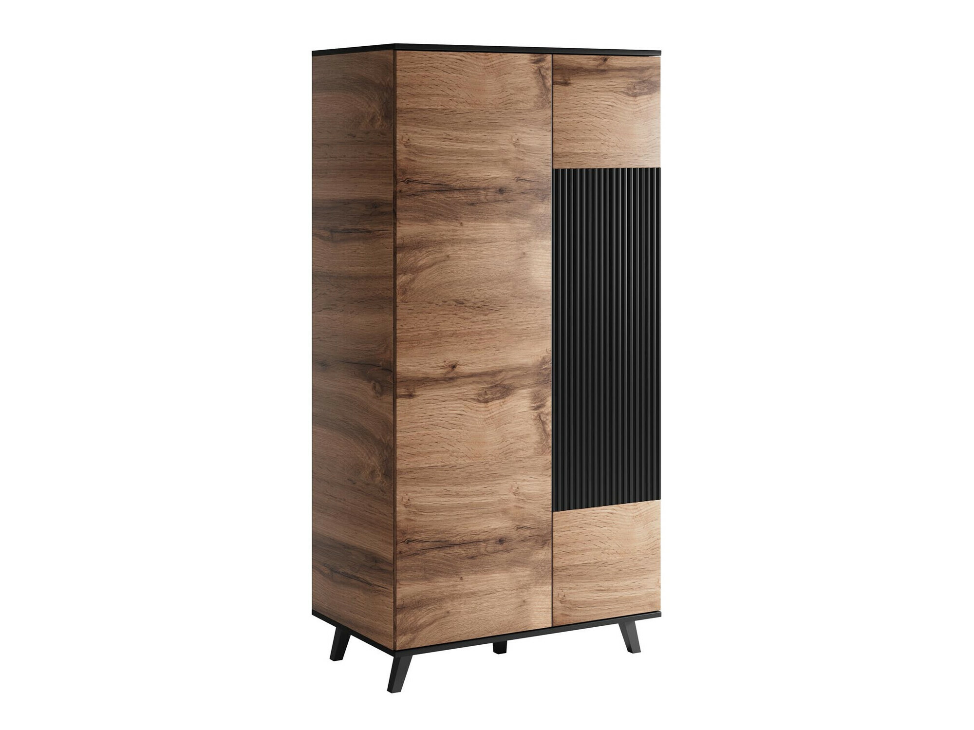 Skapis Luelia 113 (Melns + Votan ozols)