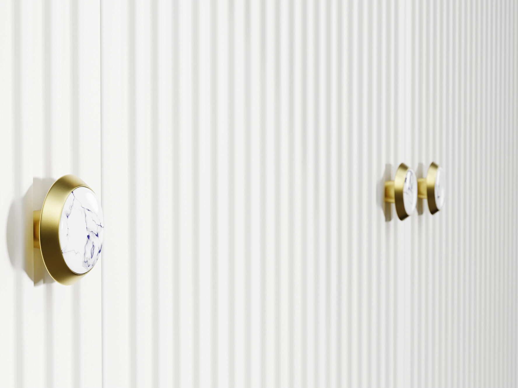 Skapis Romciro 101 (Balts + Zelta)