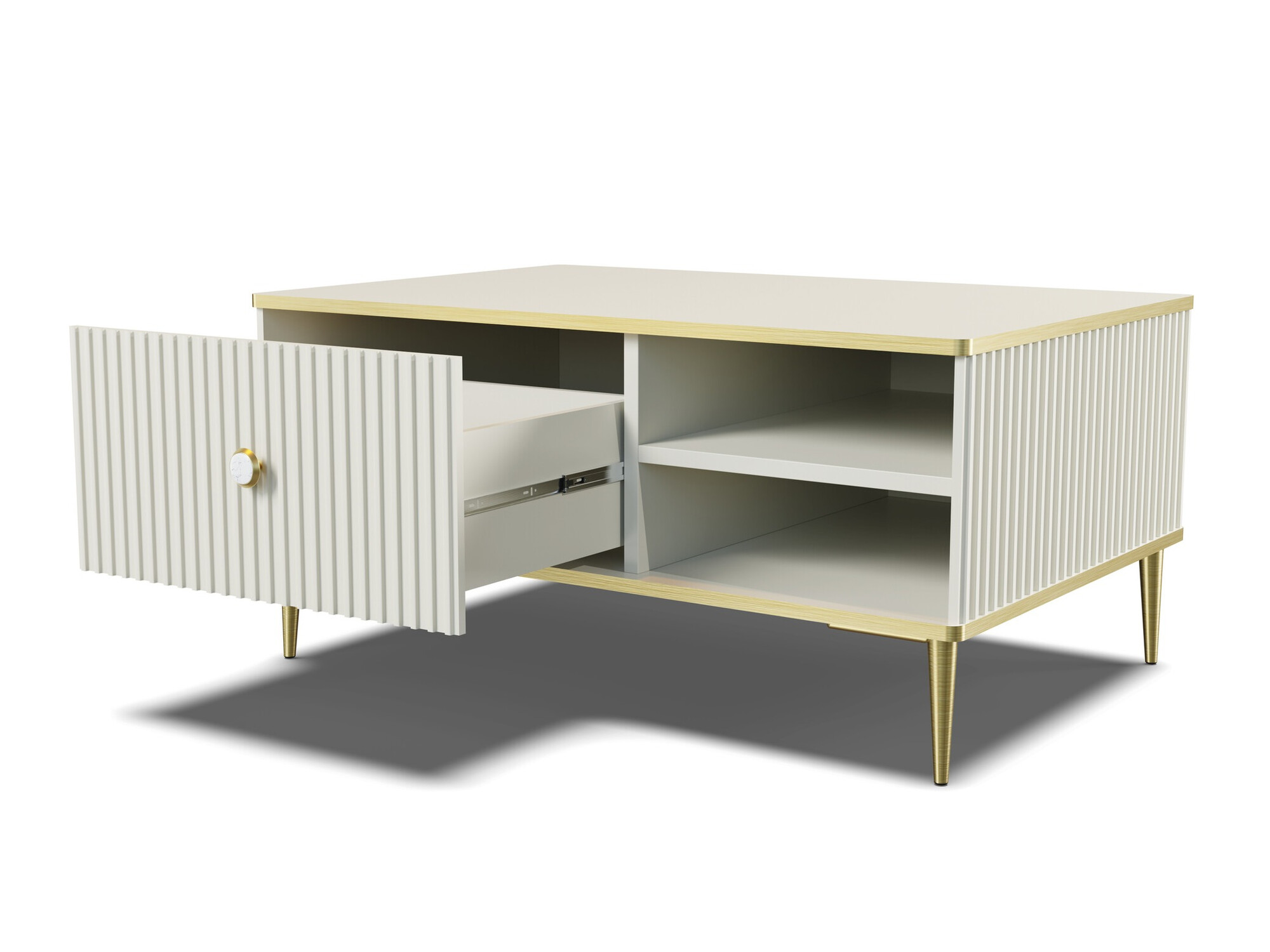 Журнальный столик Romciro 102 (Кашемир + Золотой)