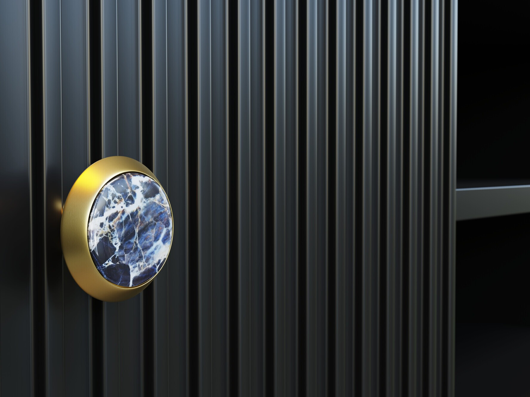 Žurnālu galdiņš Romciro 102 (Melns + Zelta)