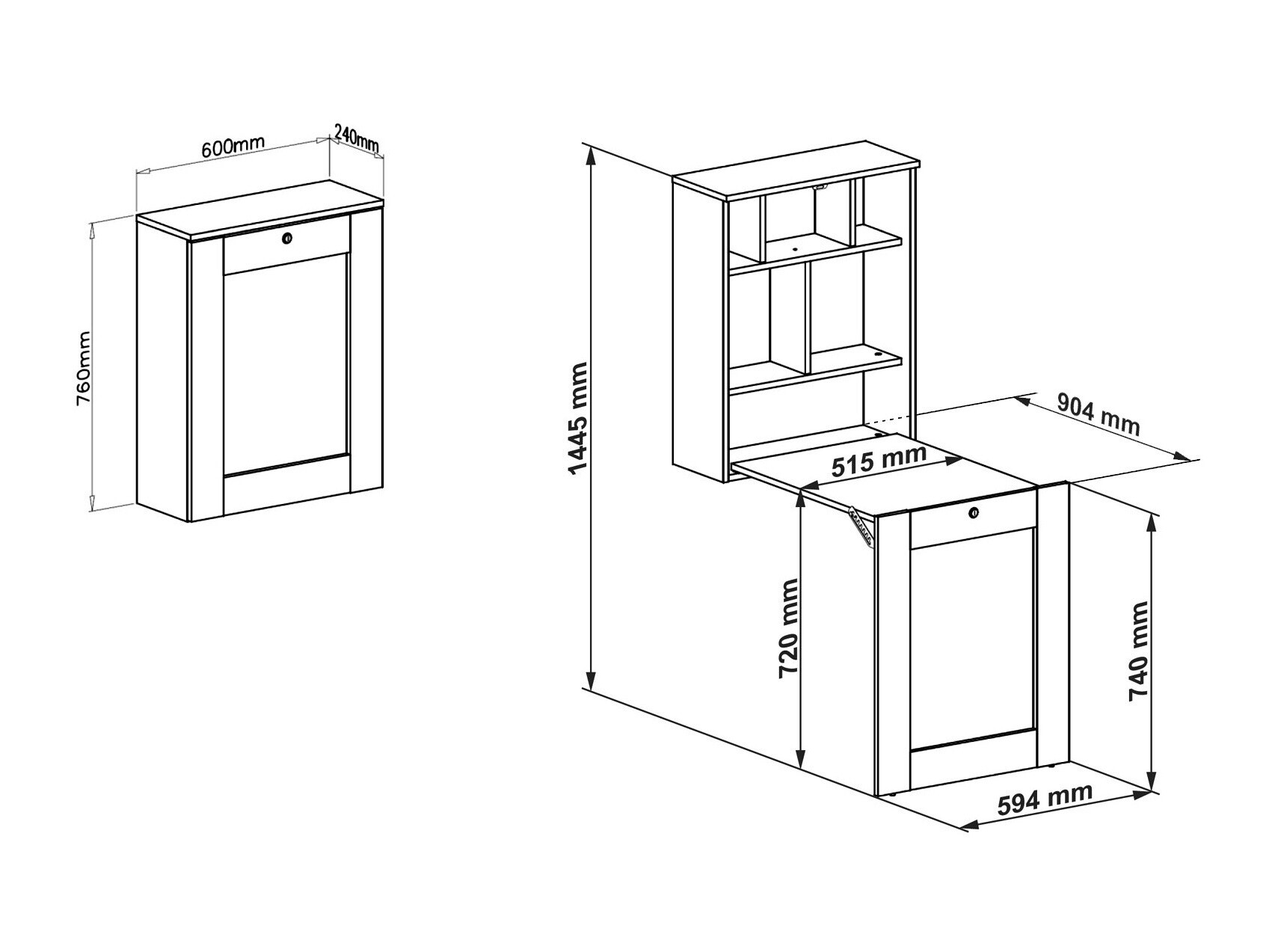 Письменный cтол Buffalo 104 (Белый)