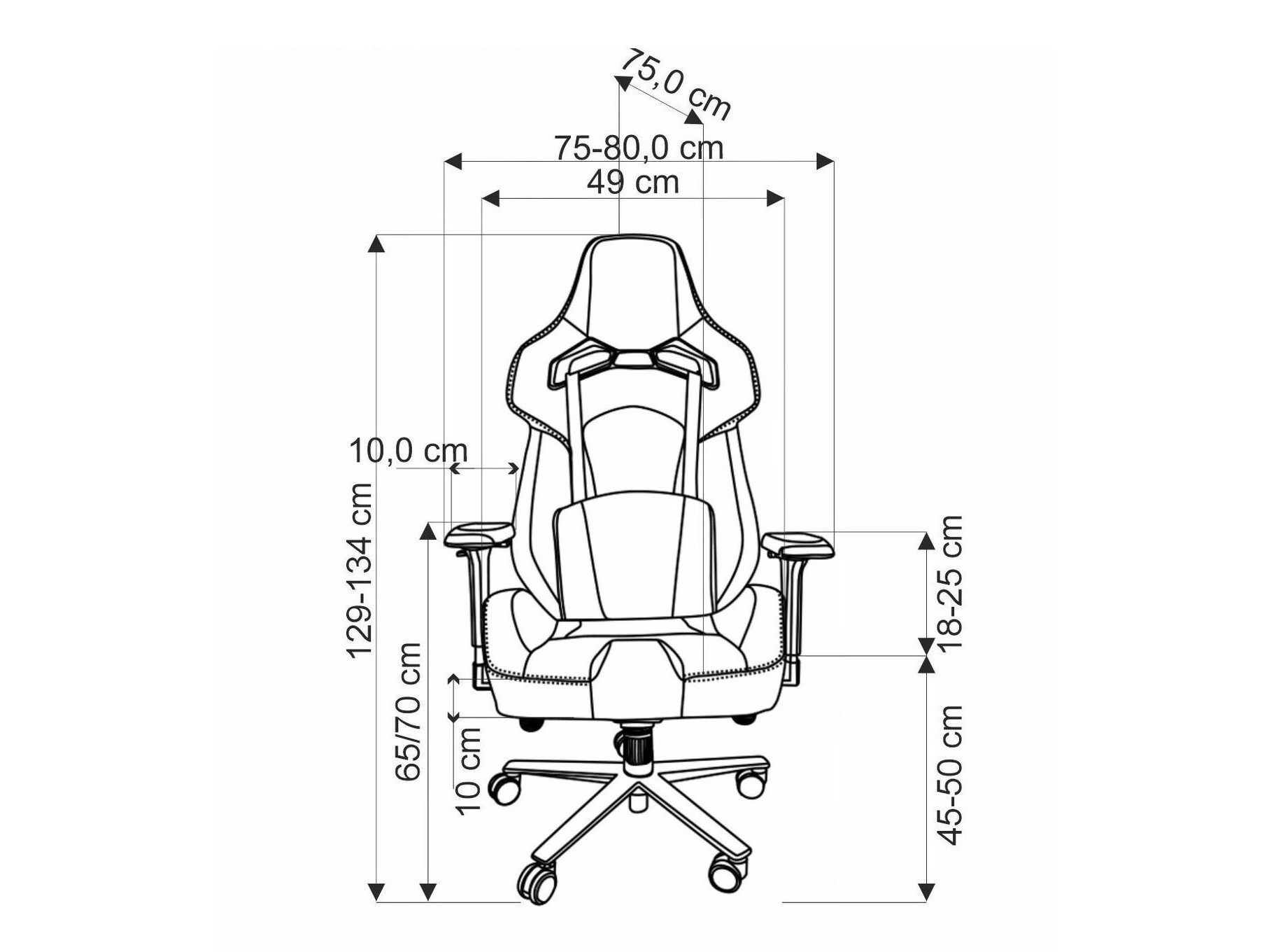 Spēļu krēsls Houston 1619